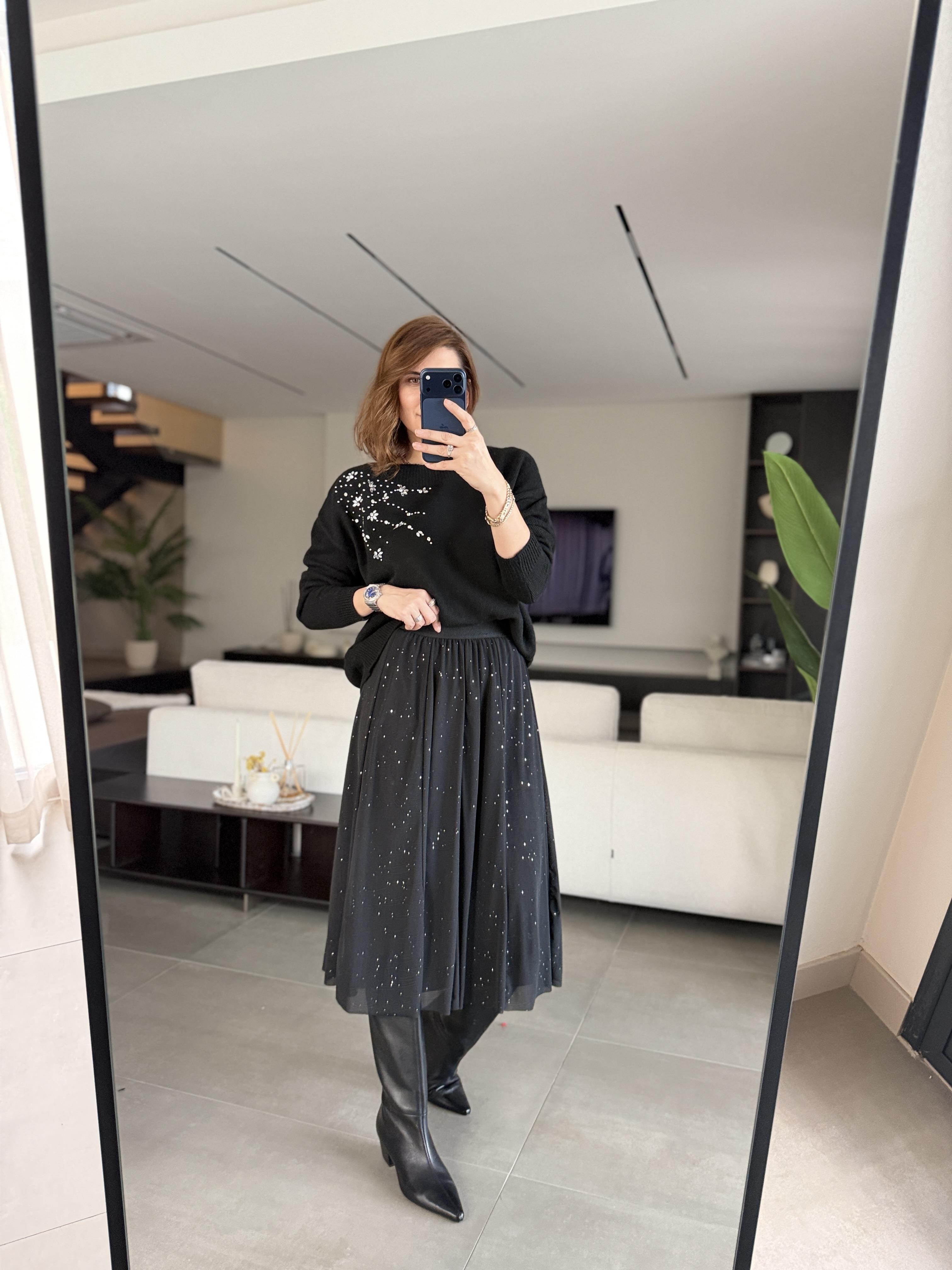 Astarlı Simlı Tül Etek