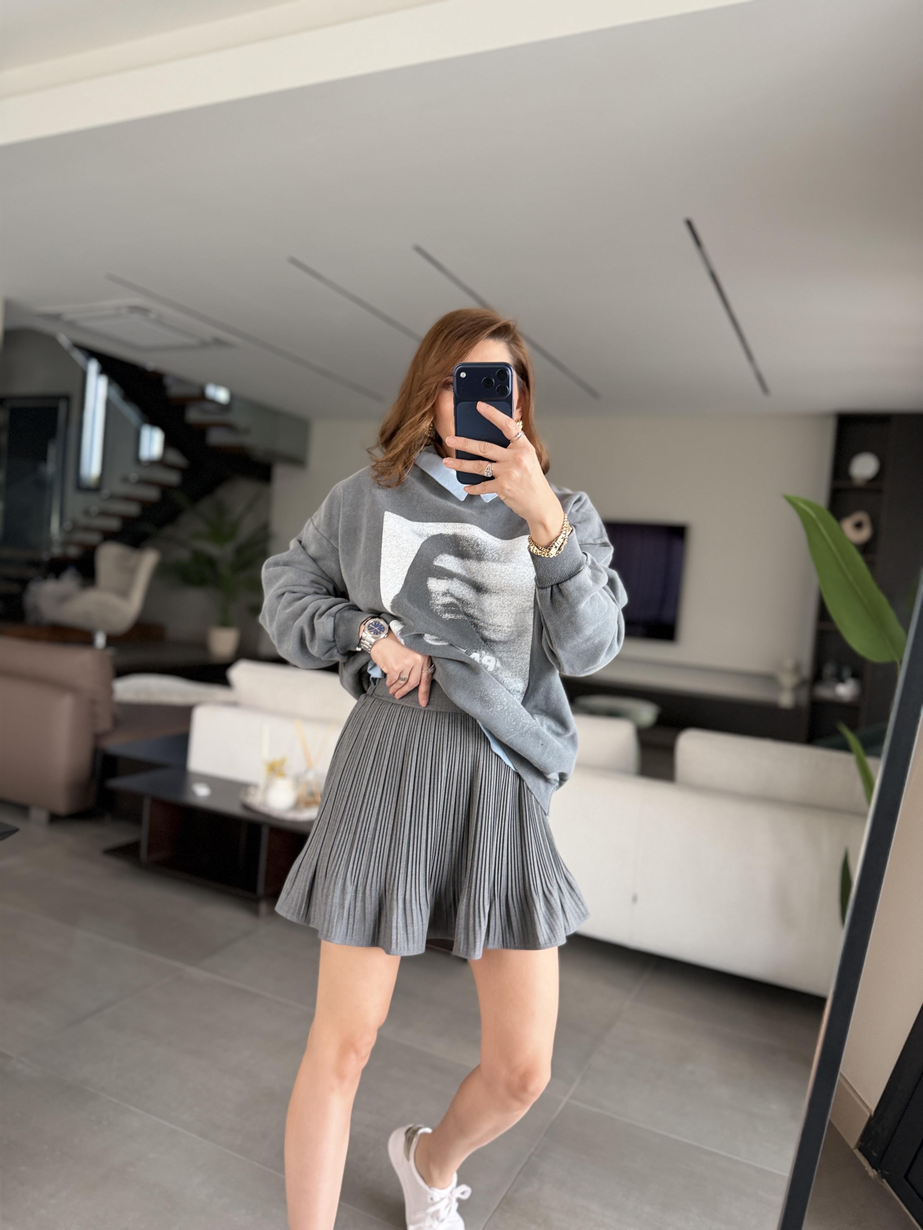 Bel Lastikli Piliseli Etek