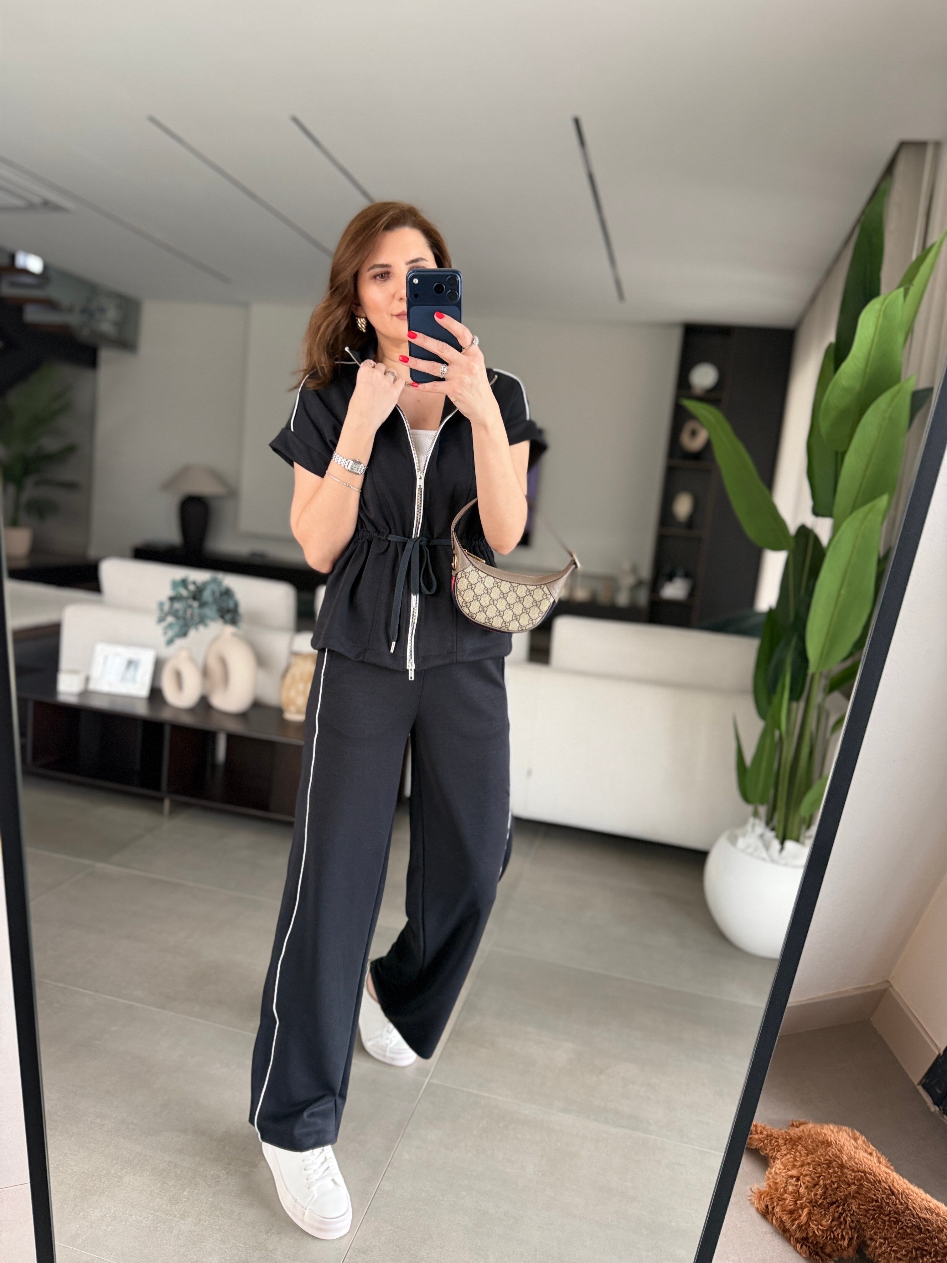 Bel Lastikli Yelek Takım