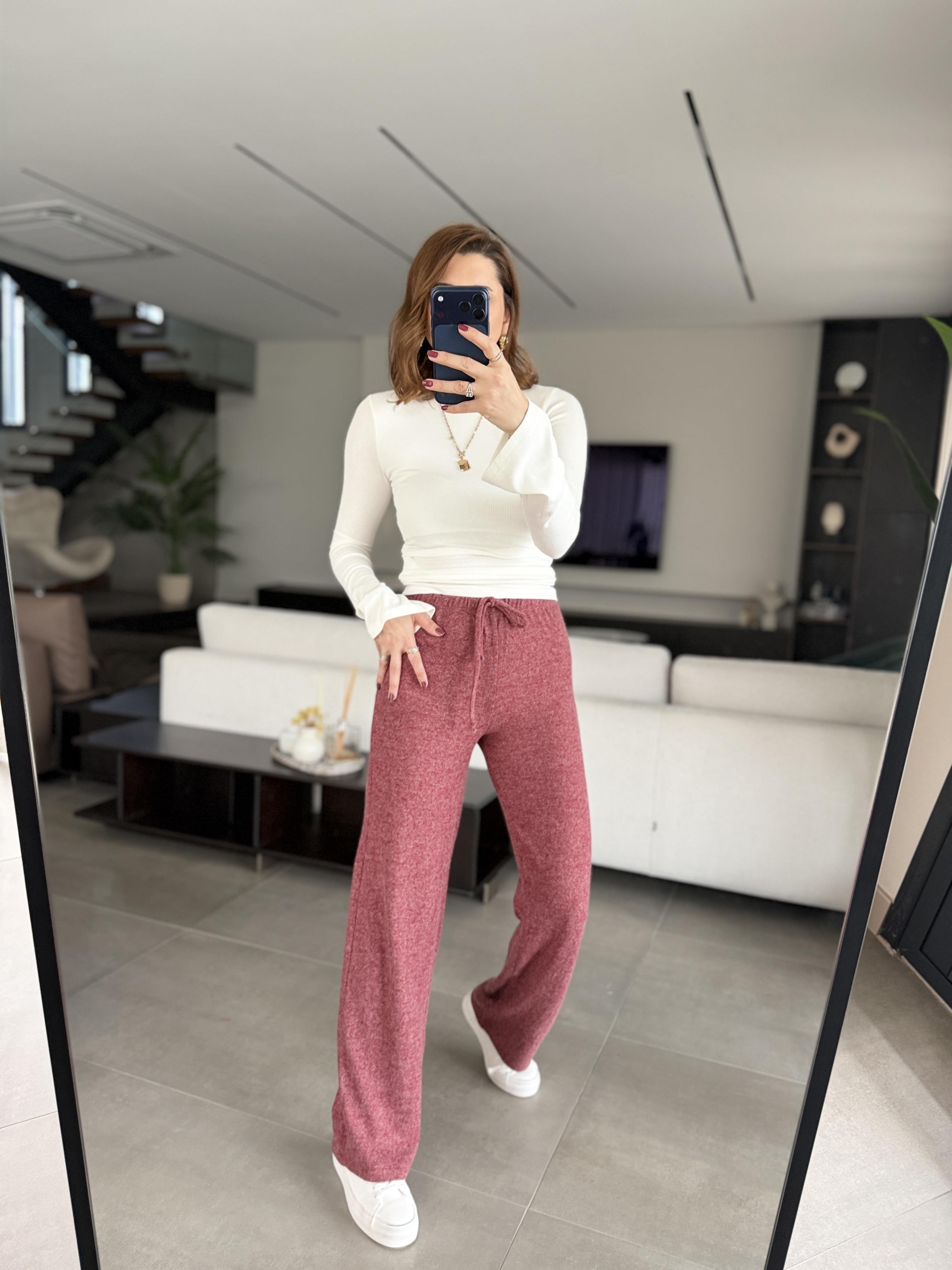 Bel Lastikli Yumoş Pantolon