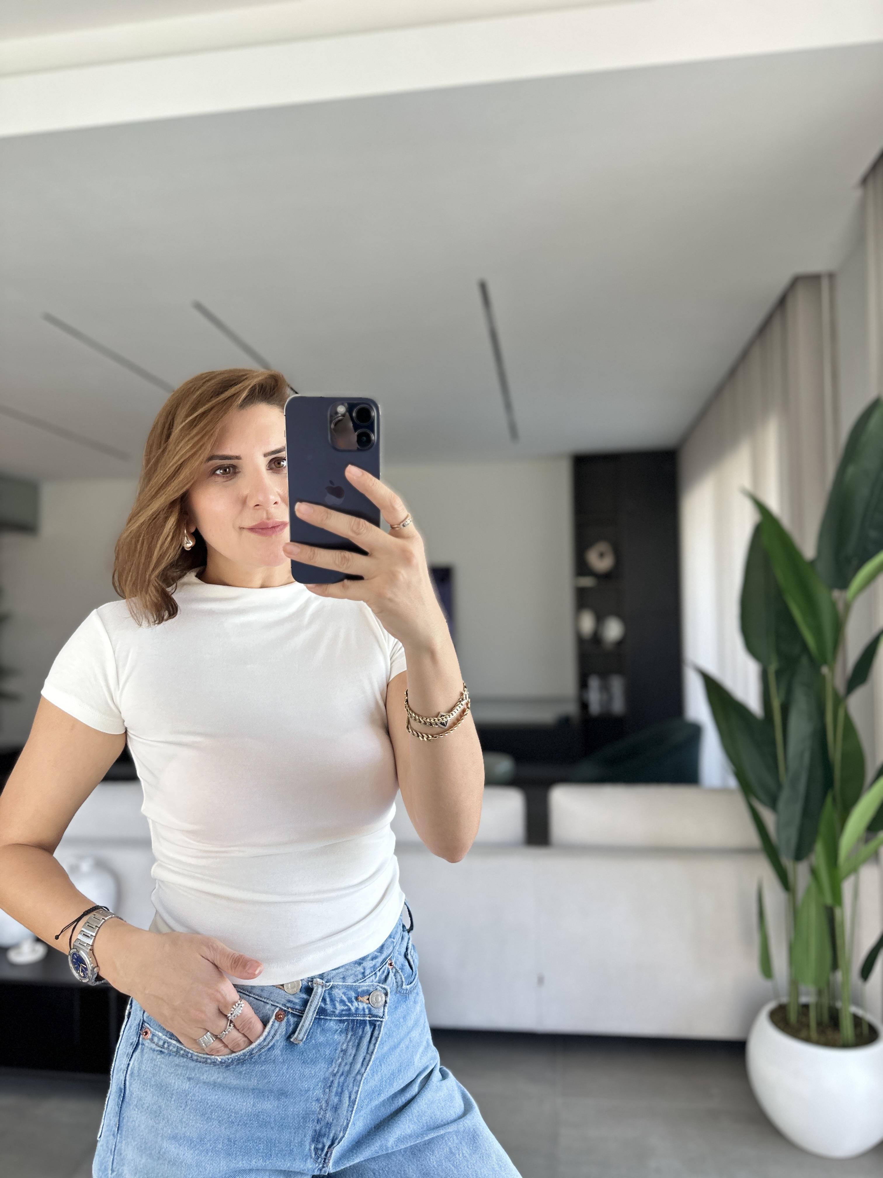 Beyaz Bebe Kol Basic T-shirt