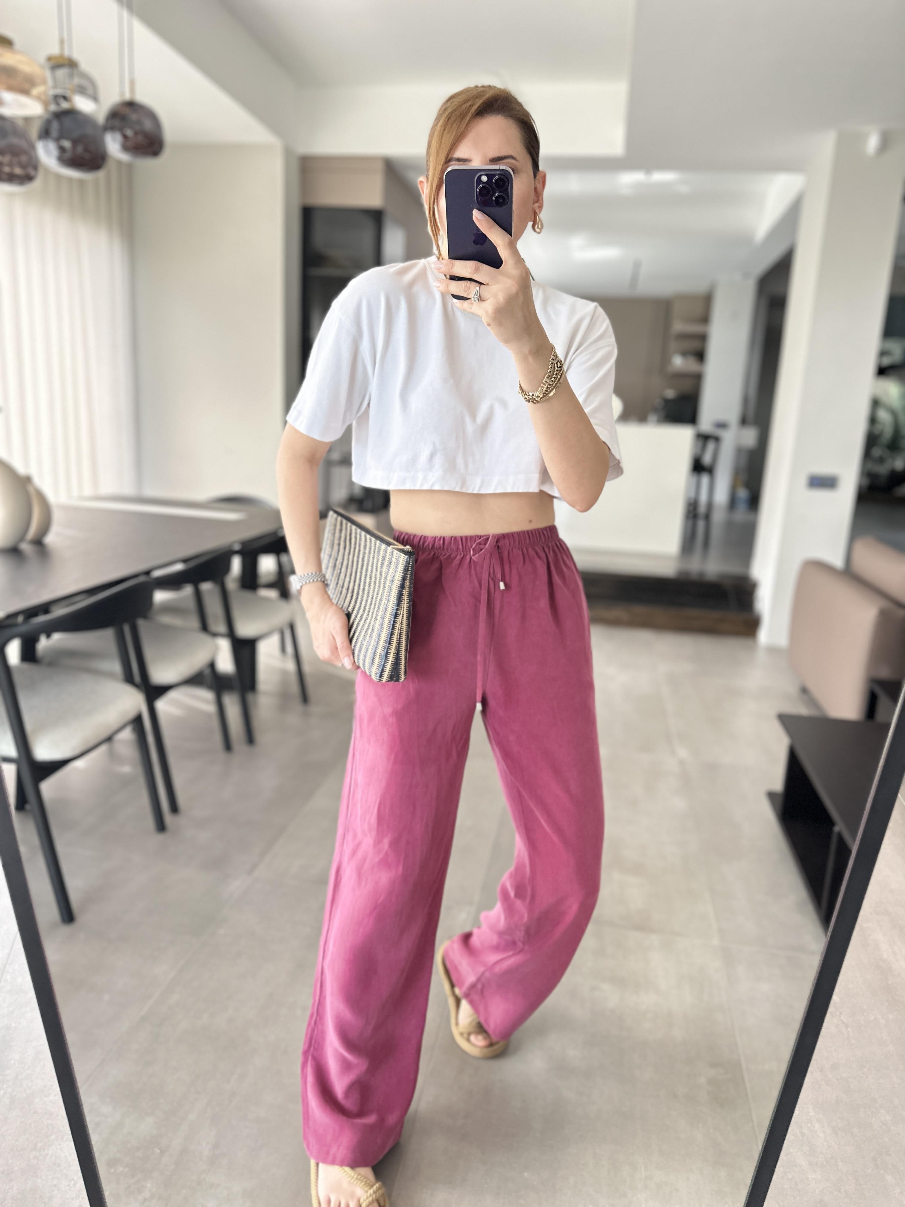 Bordo Yuki Tensel Pantolon