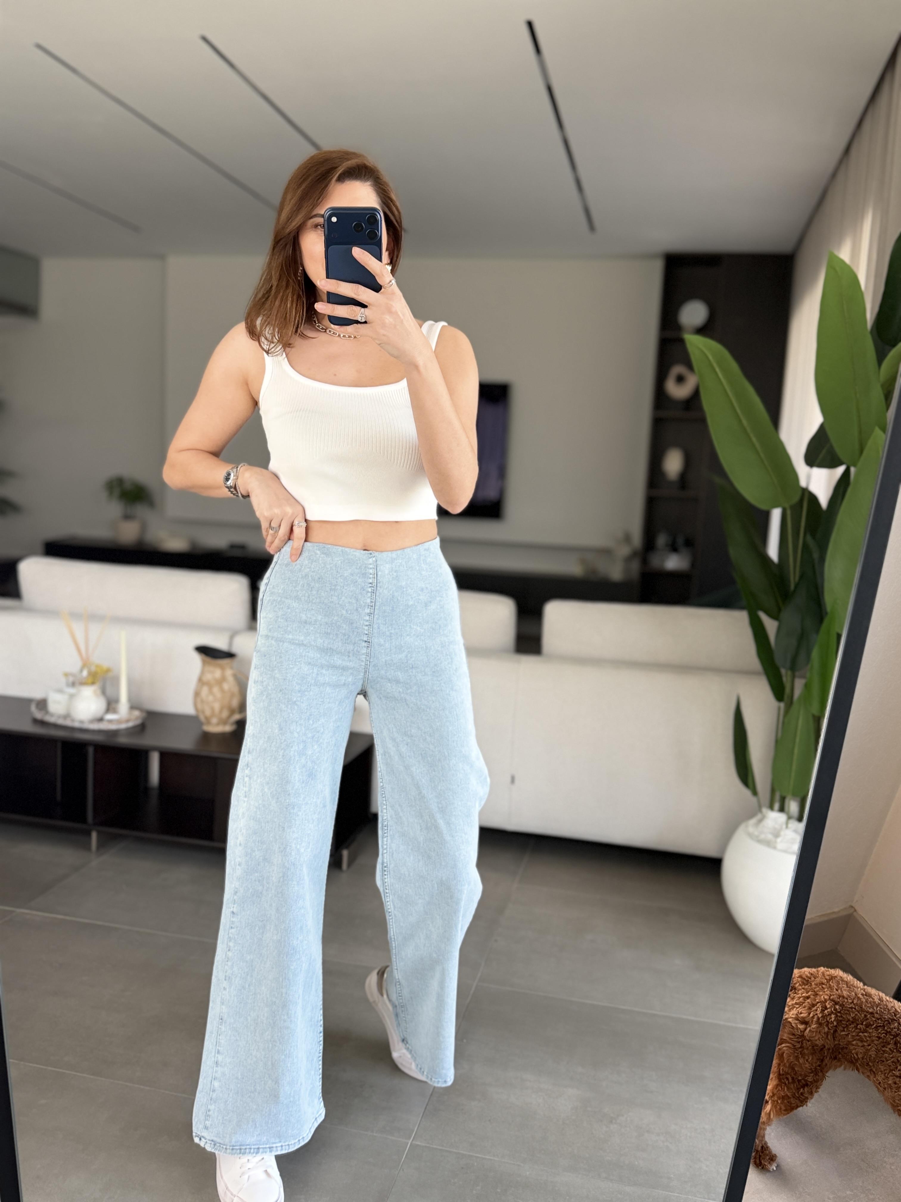 Buz Mavisi Battal Beden Full Esnek Jean