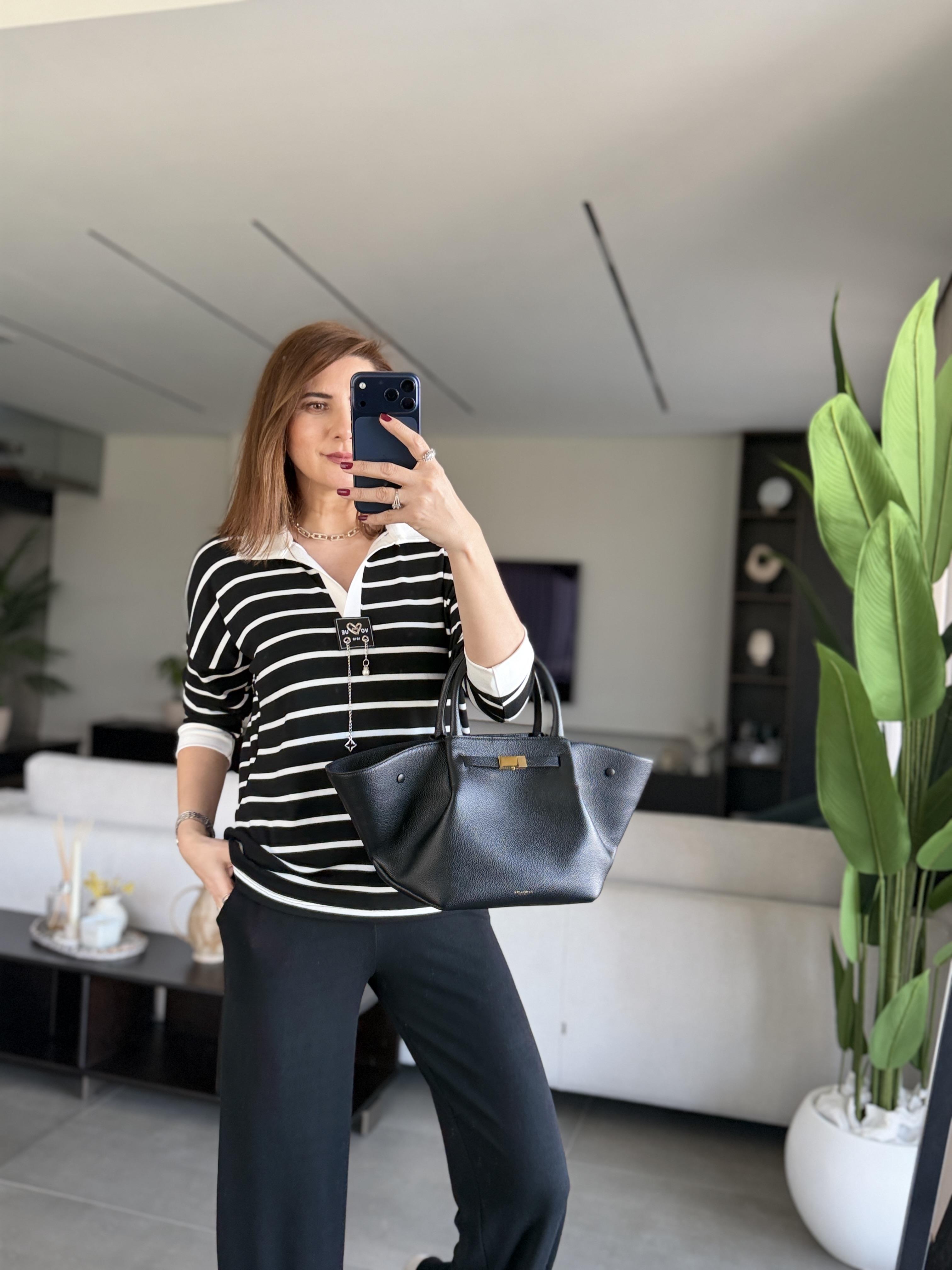 Çizgili Polo Yaka Takım