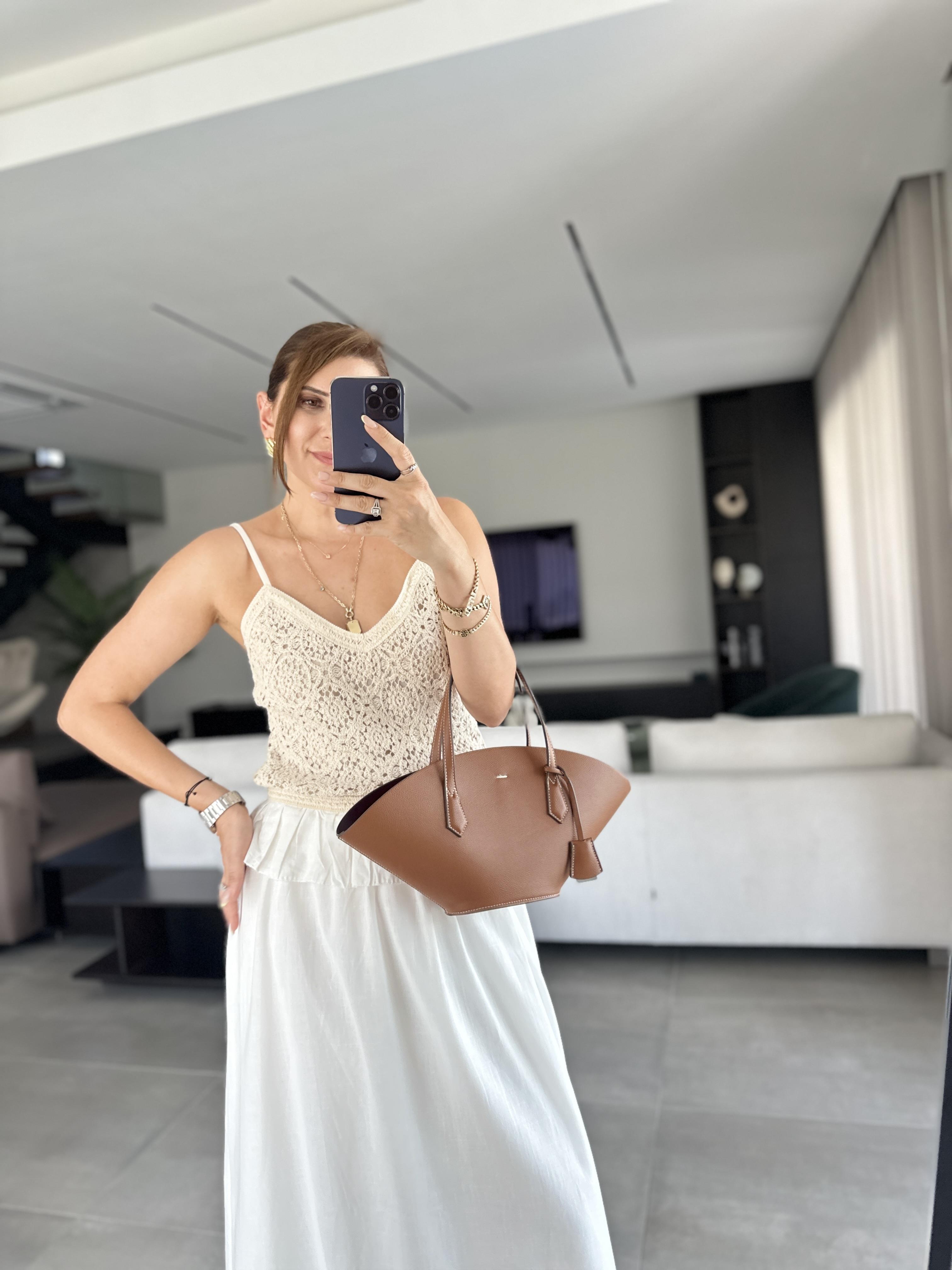 Dantel Garnili Keten Elbise