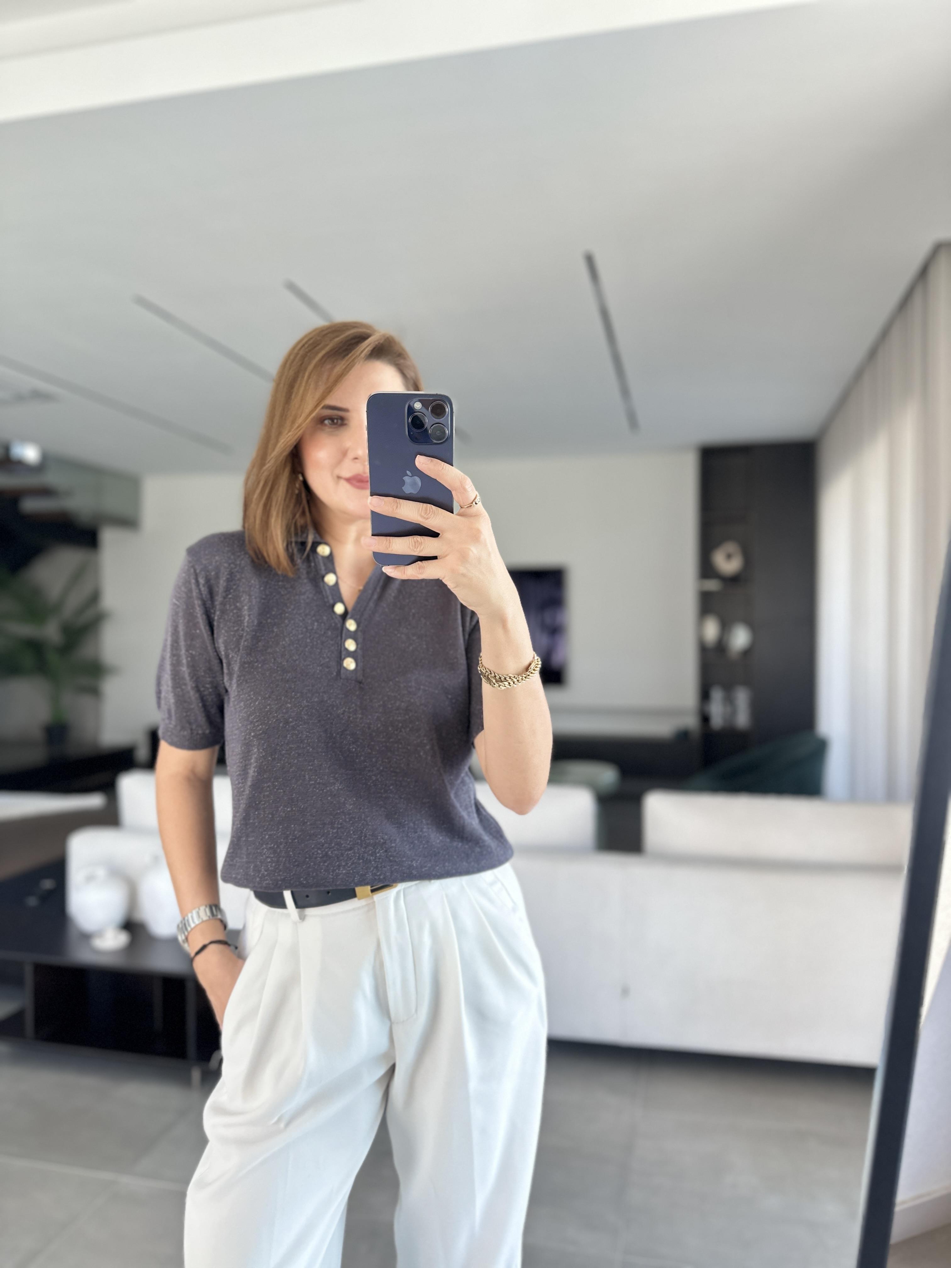 Füme Polo Yaka Merserize