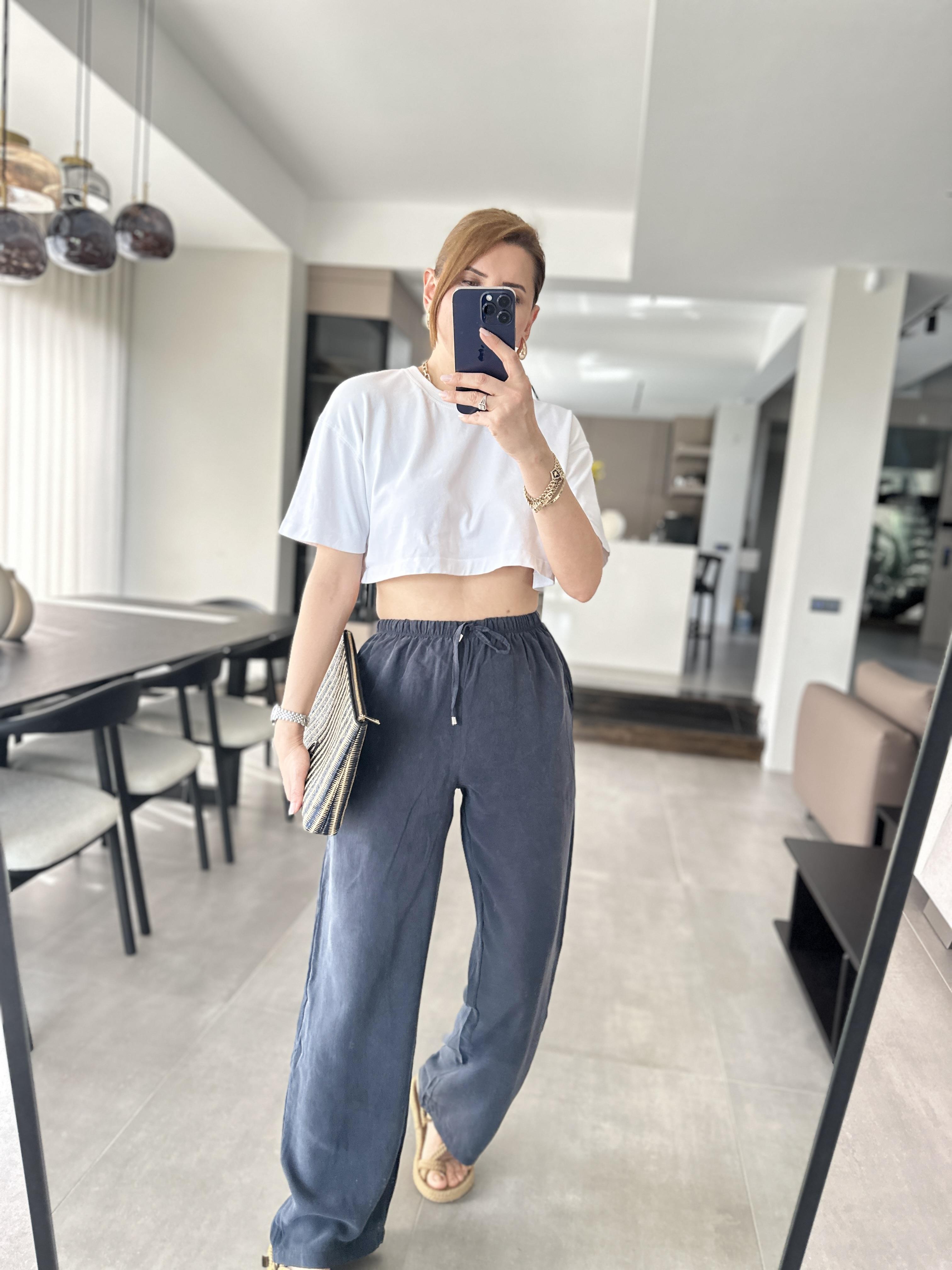 Füme Yuki Tensel Pantolon