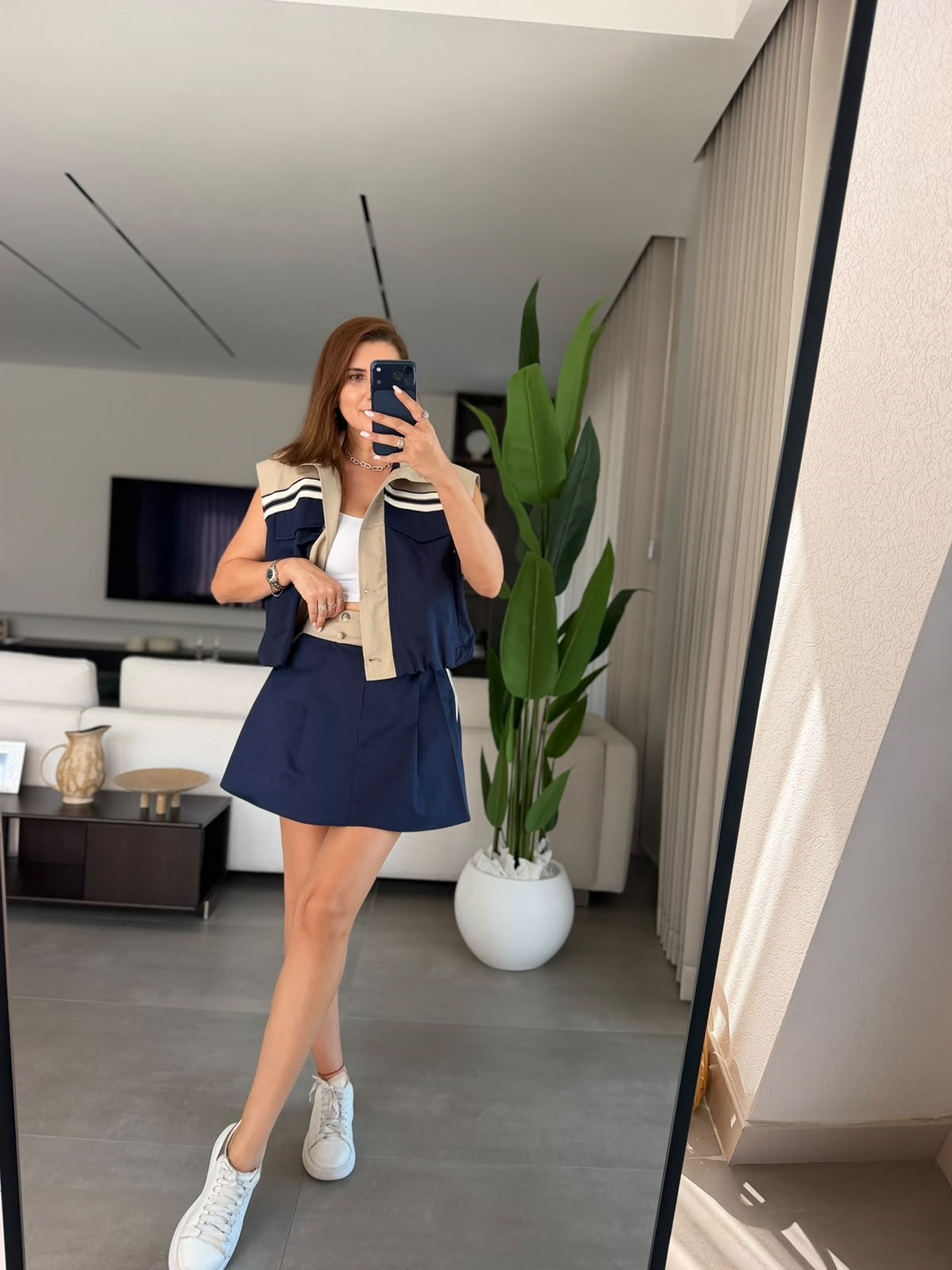 Garnili Yelek Etek Takım