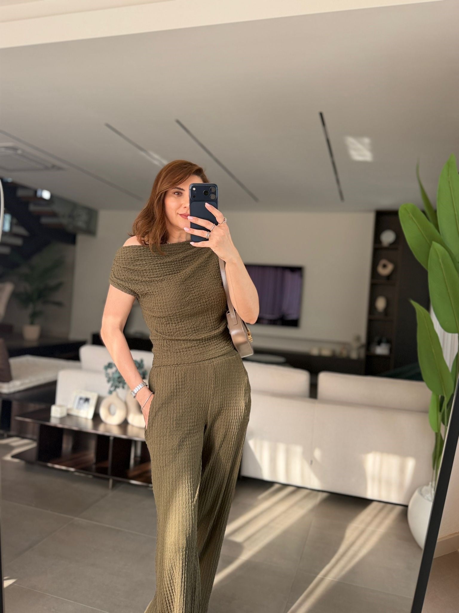 Haki Degaje Yaka Bürümcük Takım