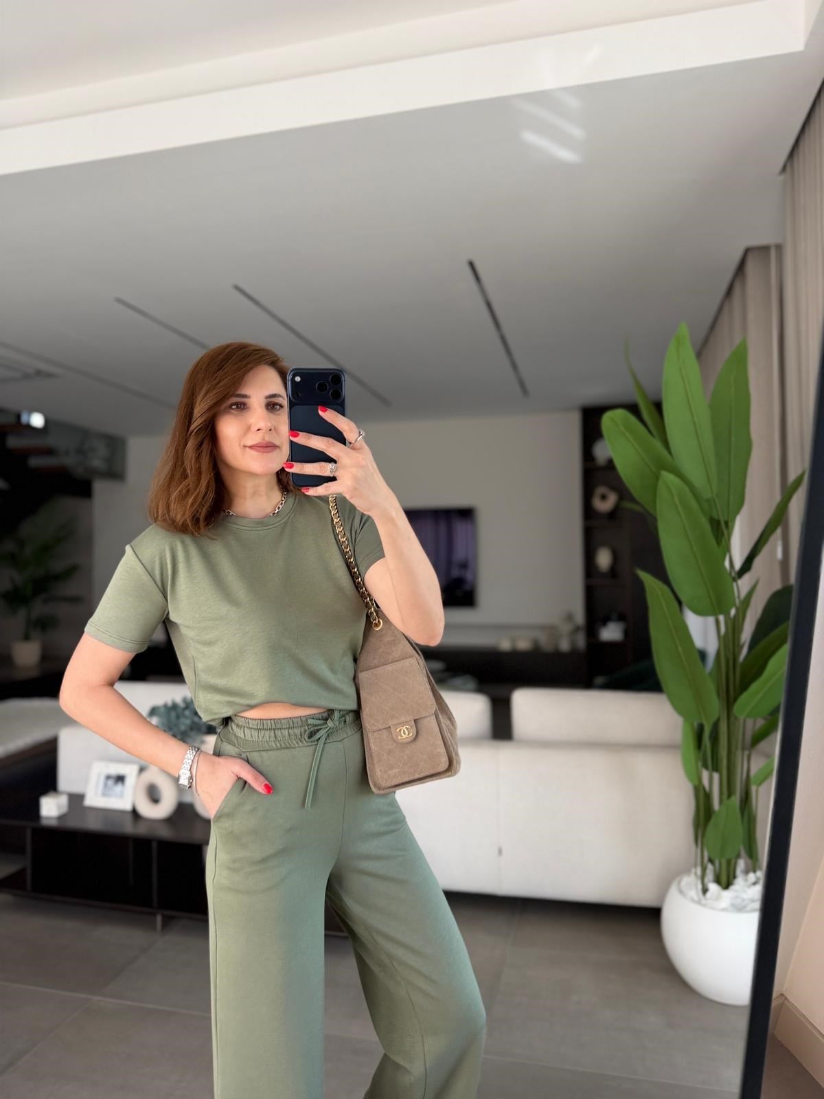 Haki Rona Bisiklet Yaka Oys Takım