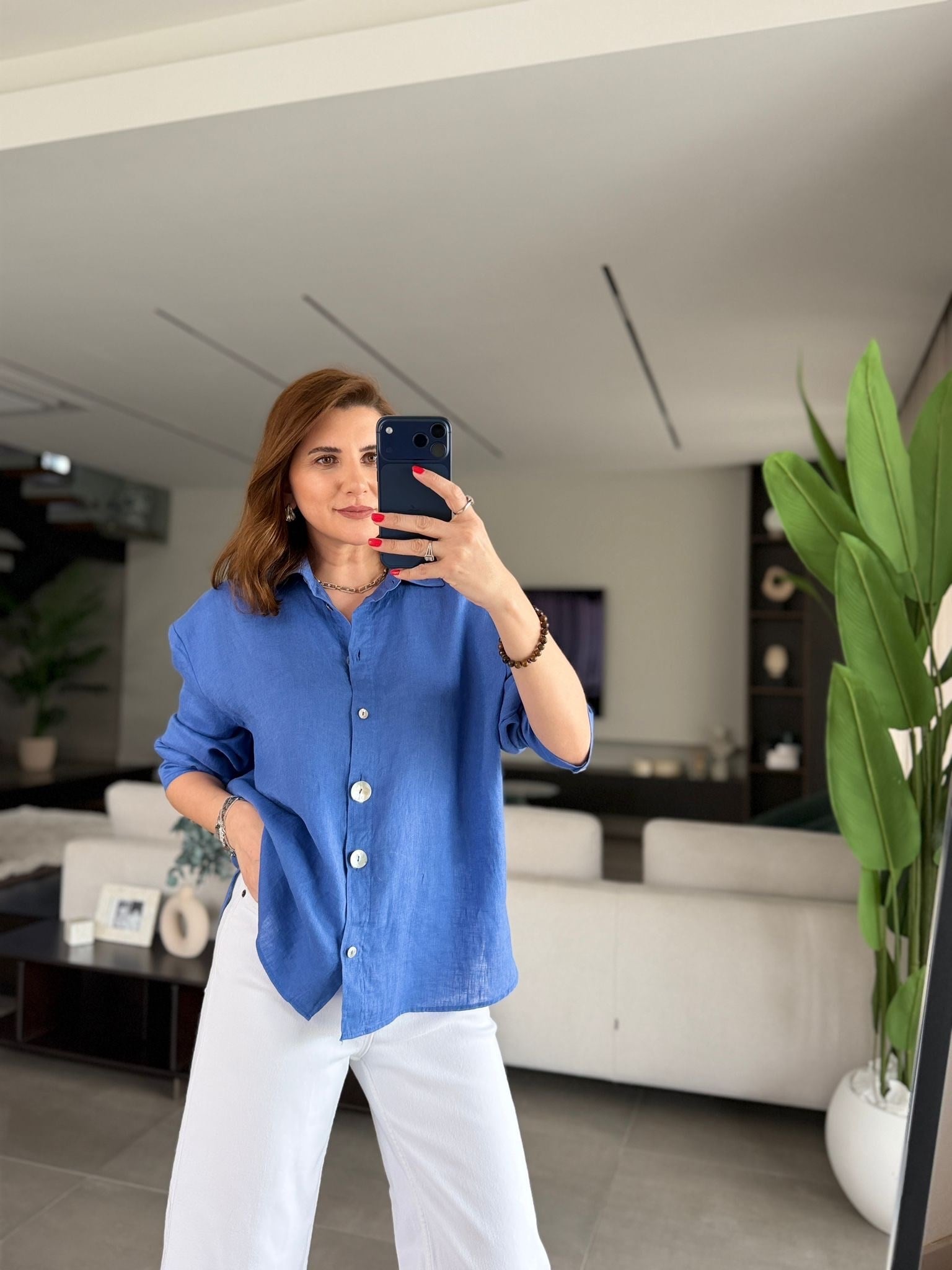 Keten Salaş Tori Gömlek