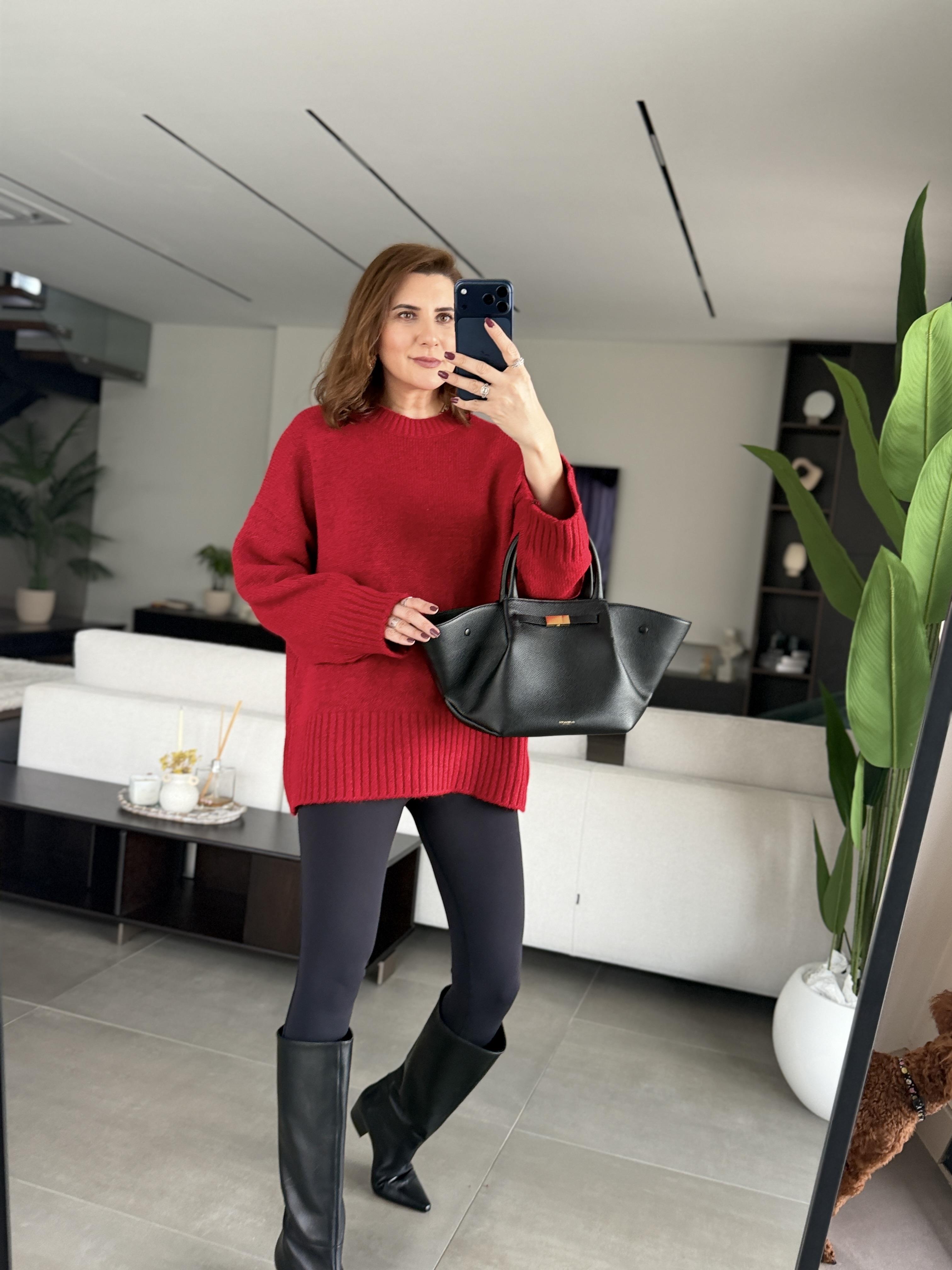 Kırmızı Yumoş Salaş Kazak