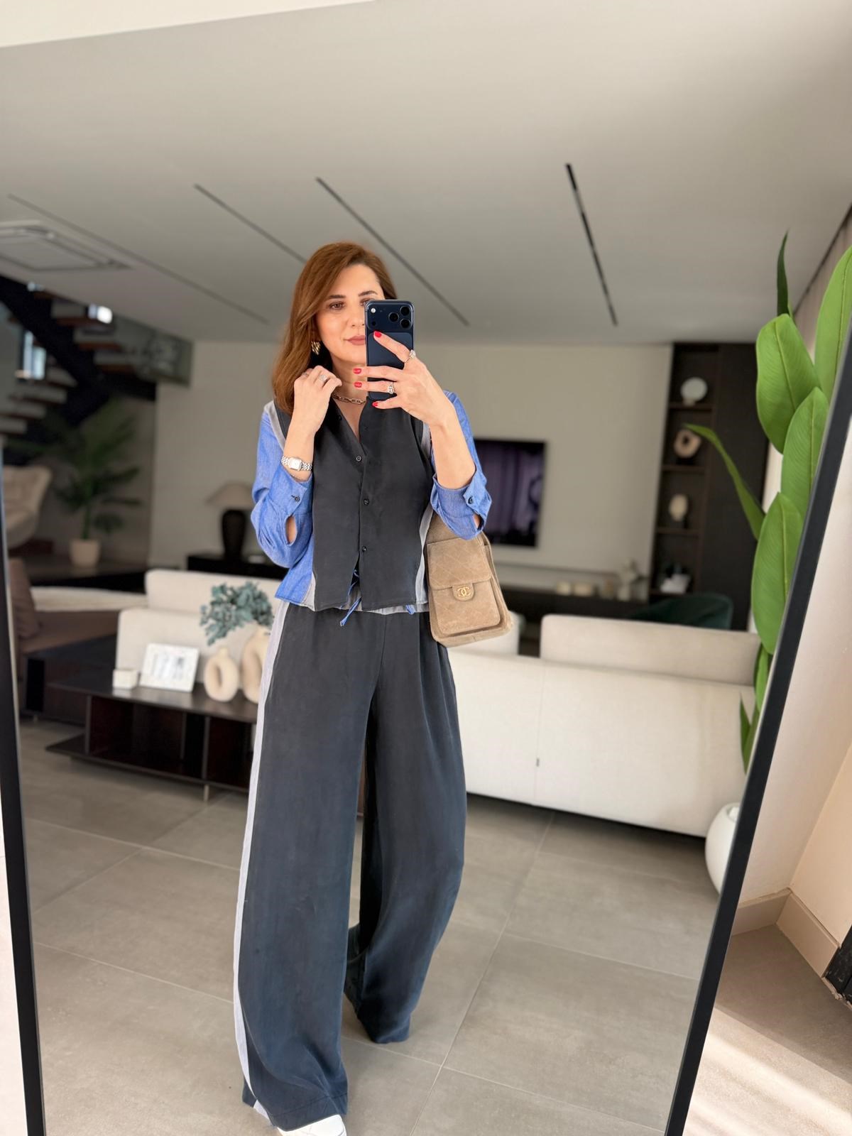 Kot Detay Tencel Takım