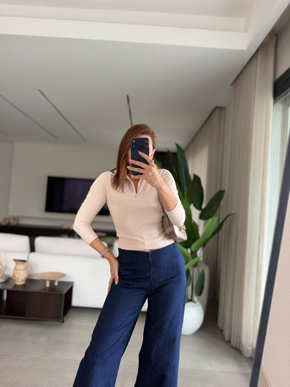 Lacivert  Battal Beden Full Esnek Jean