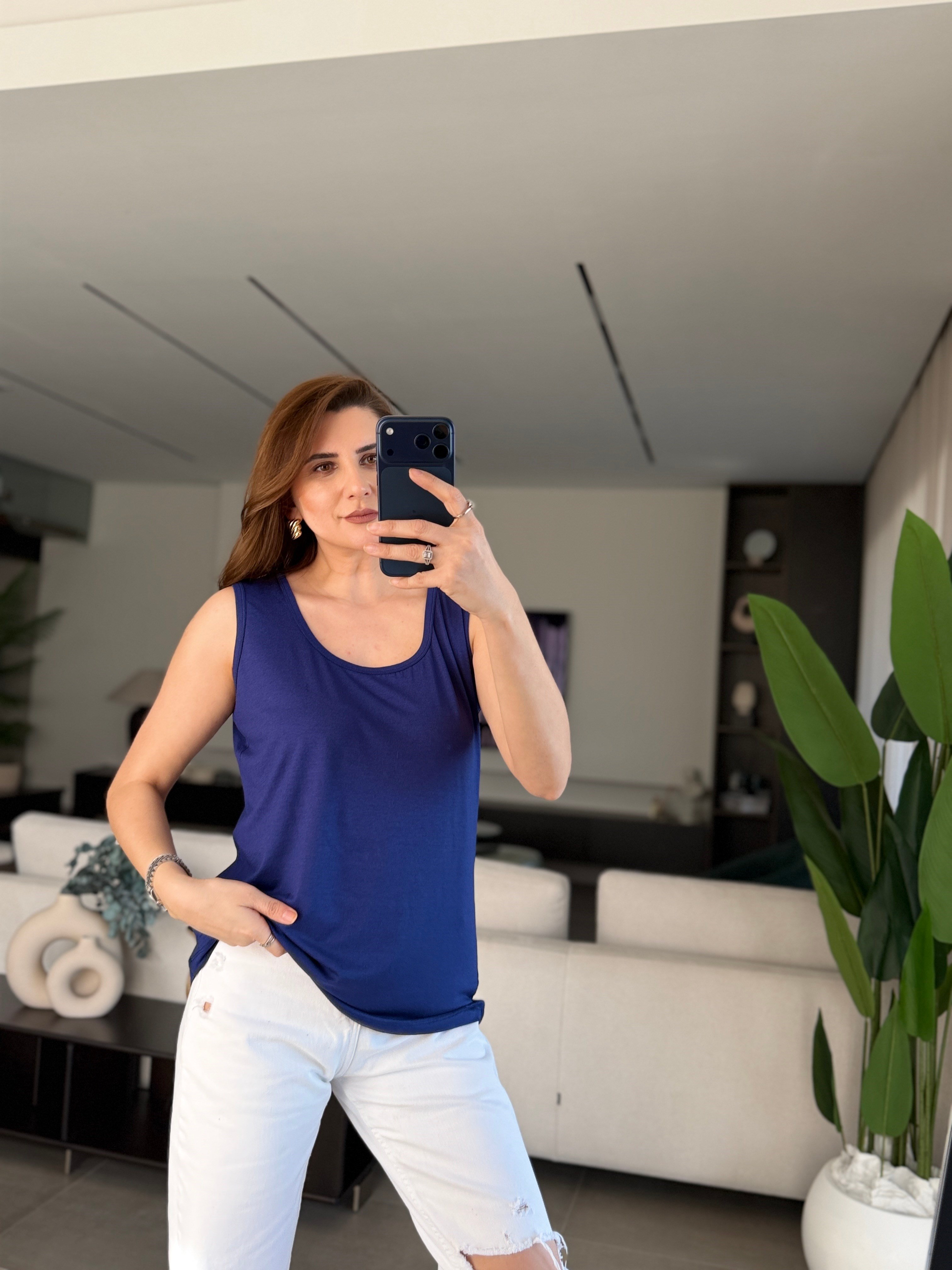 Lacivert U Yaka Kolsuz Atlet