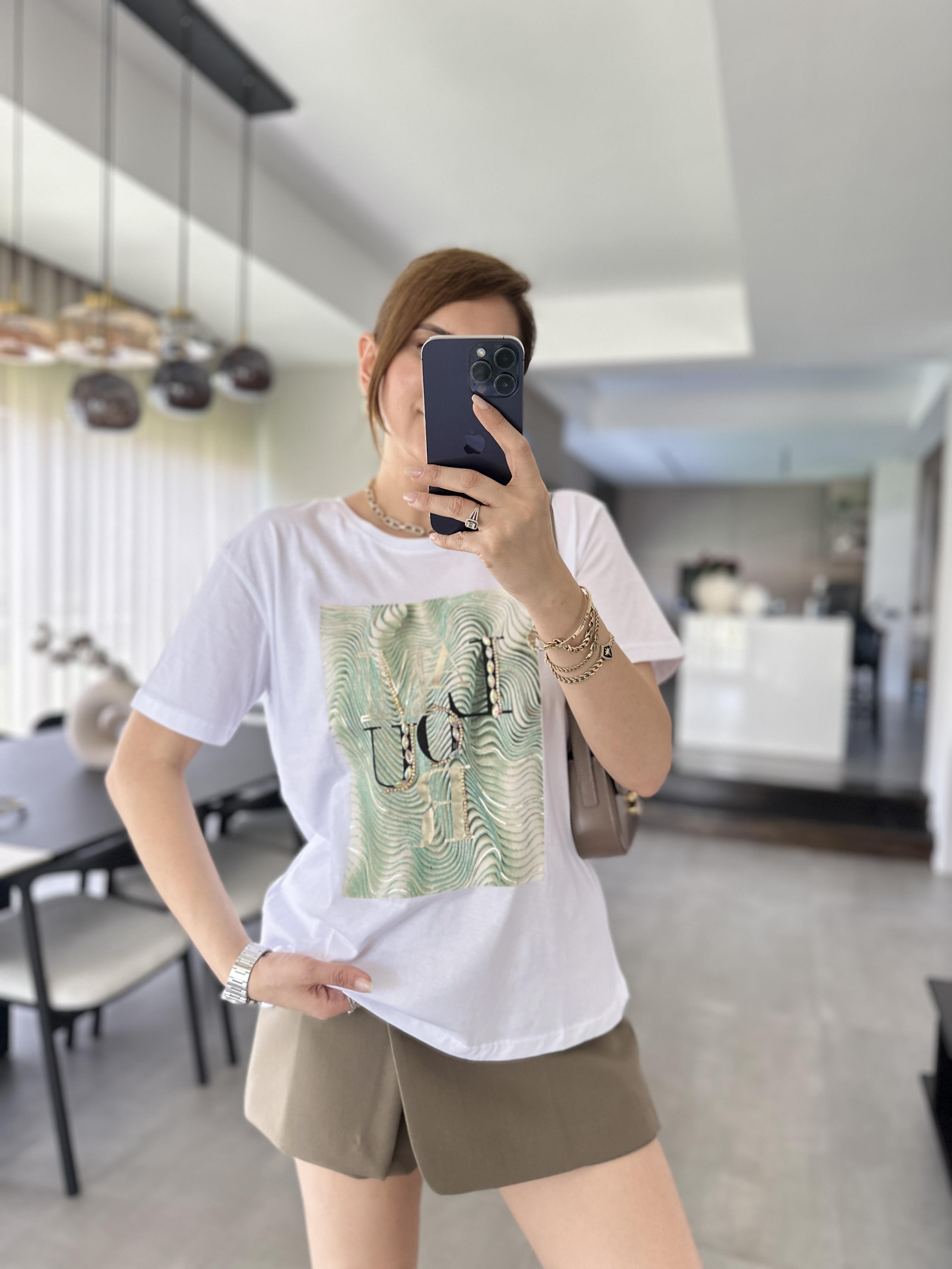 Lamaour Baskılı T-shirt