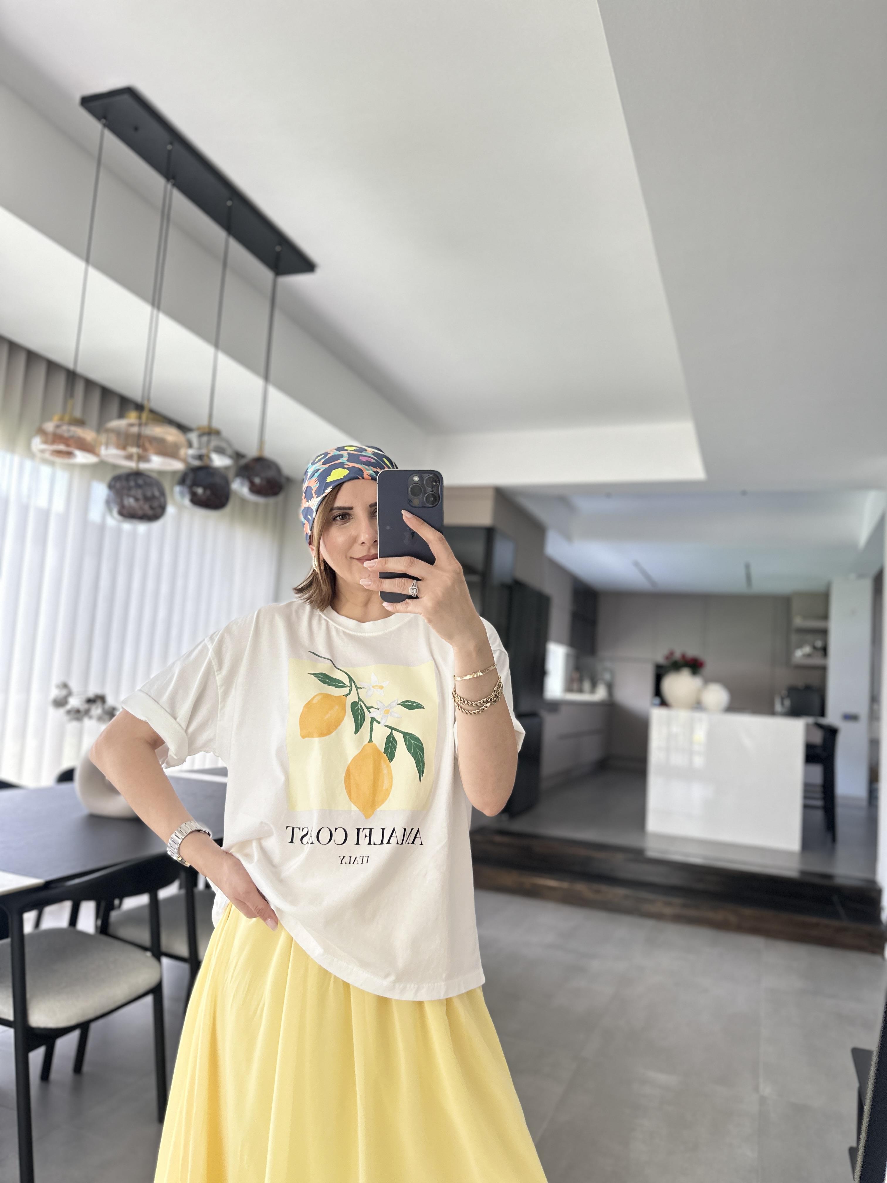 Limon Baskılı T-shirt