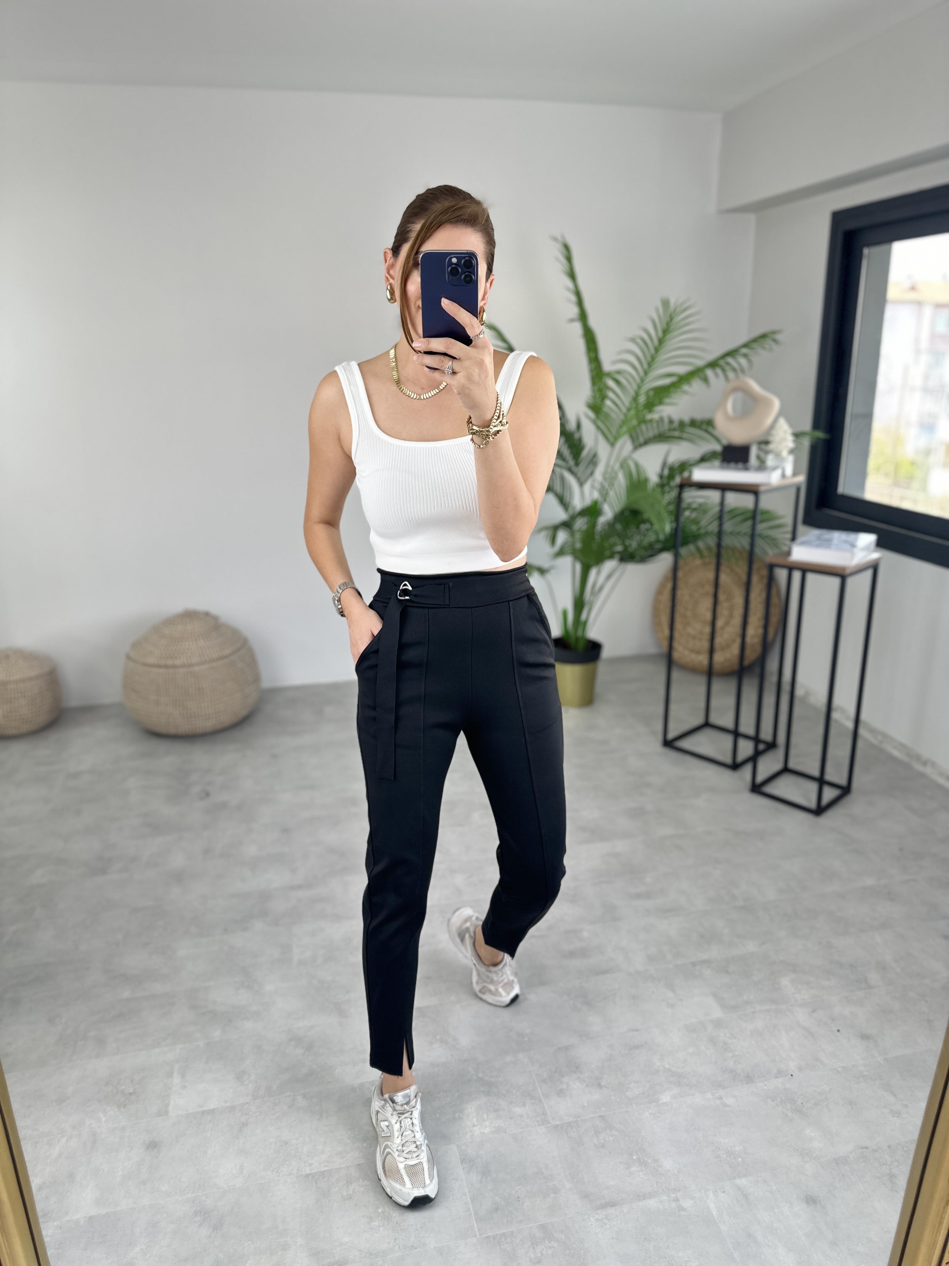 MİYORE ÇELİK PAÇA YIRTMAÇLI PANTOLON