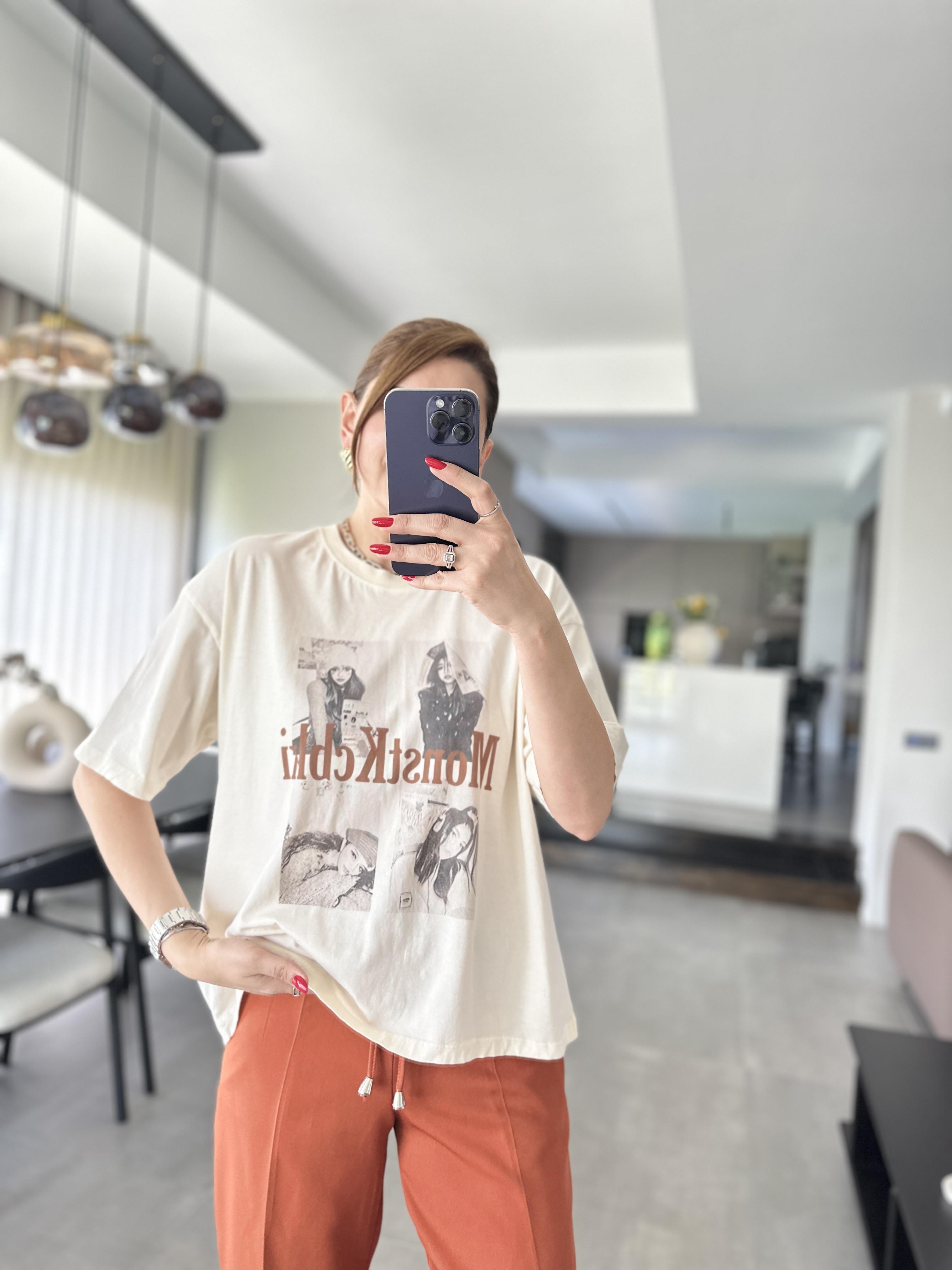 Monst Baskılı T-shirt