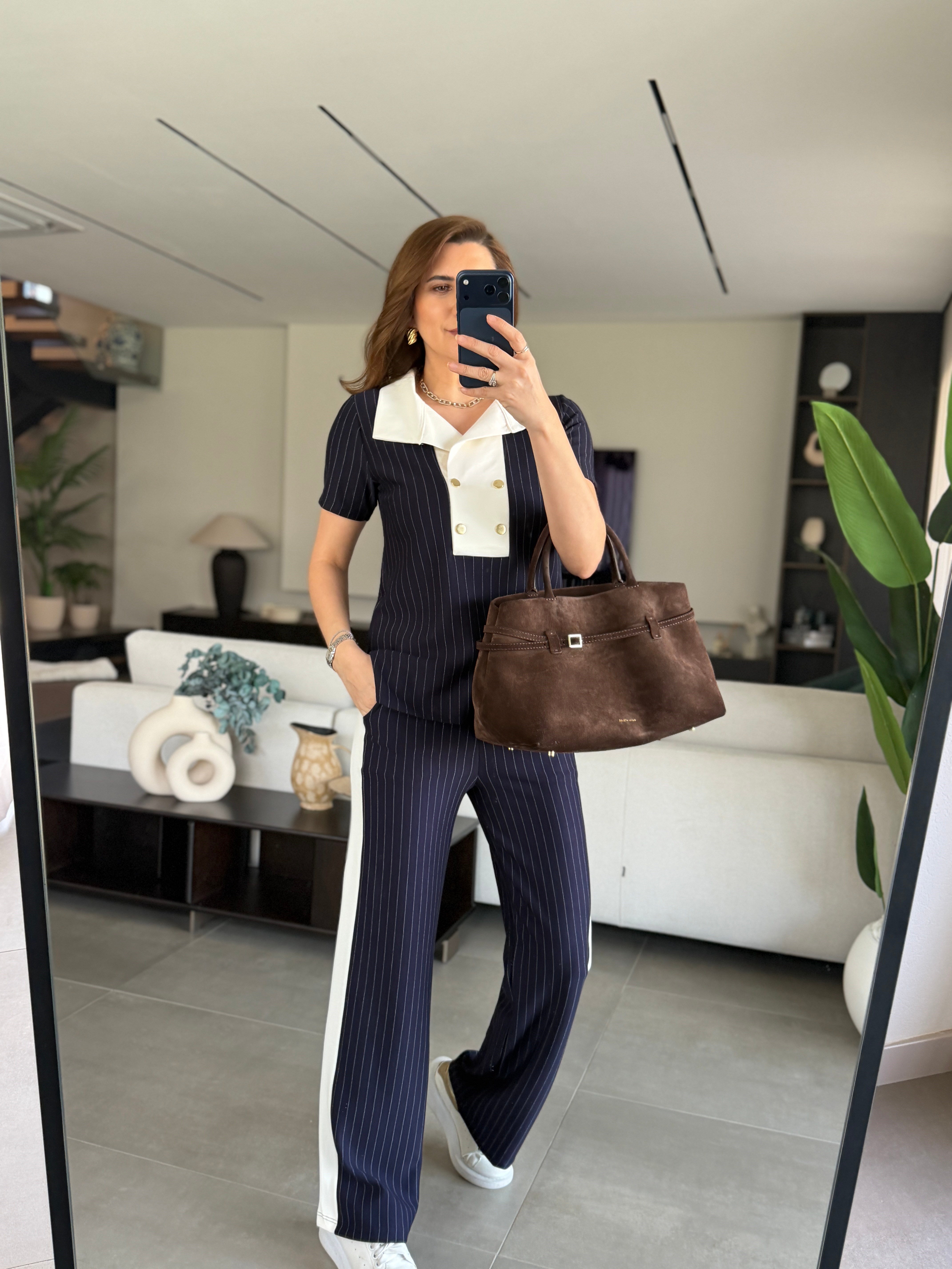 Oys Çizgili Çıtçıtlı Takım