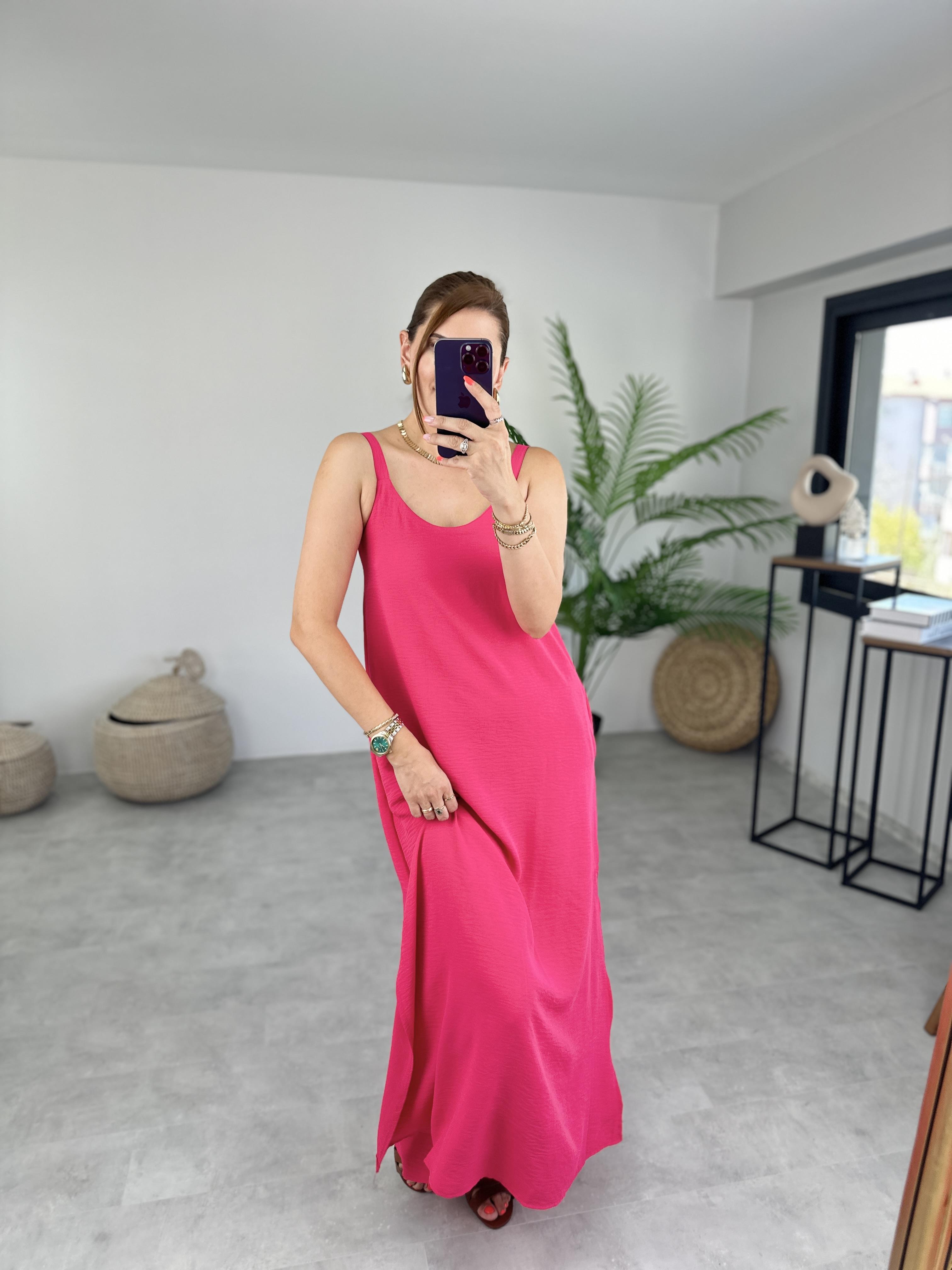 PEMBE LASENZA ELBİSE