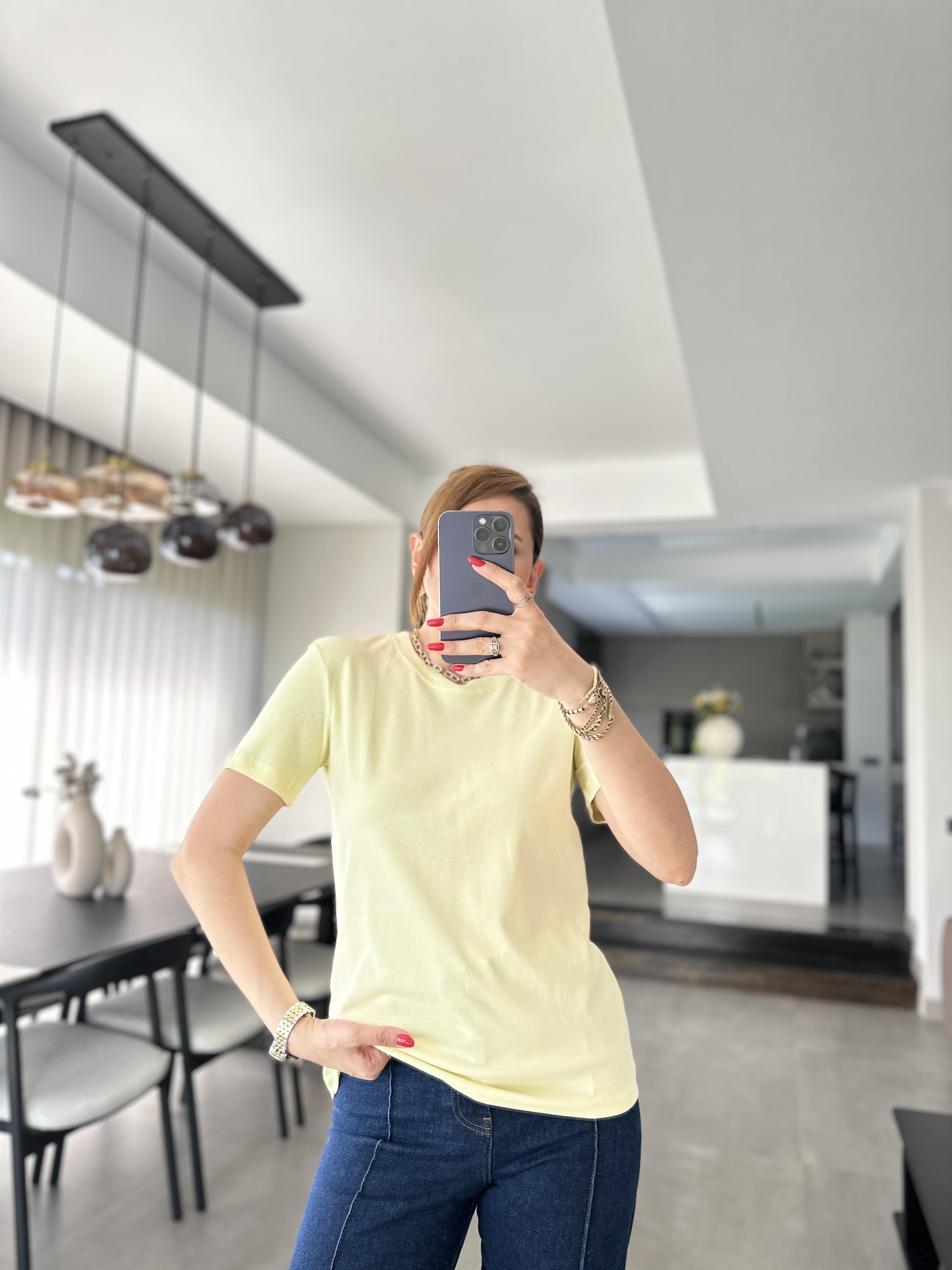 Sarı Alle Mas T-shirt