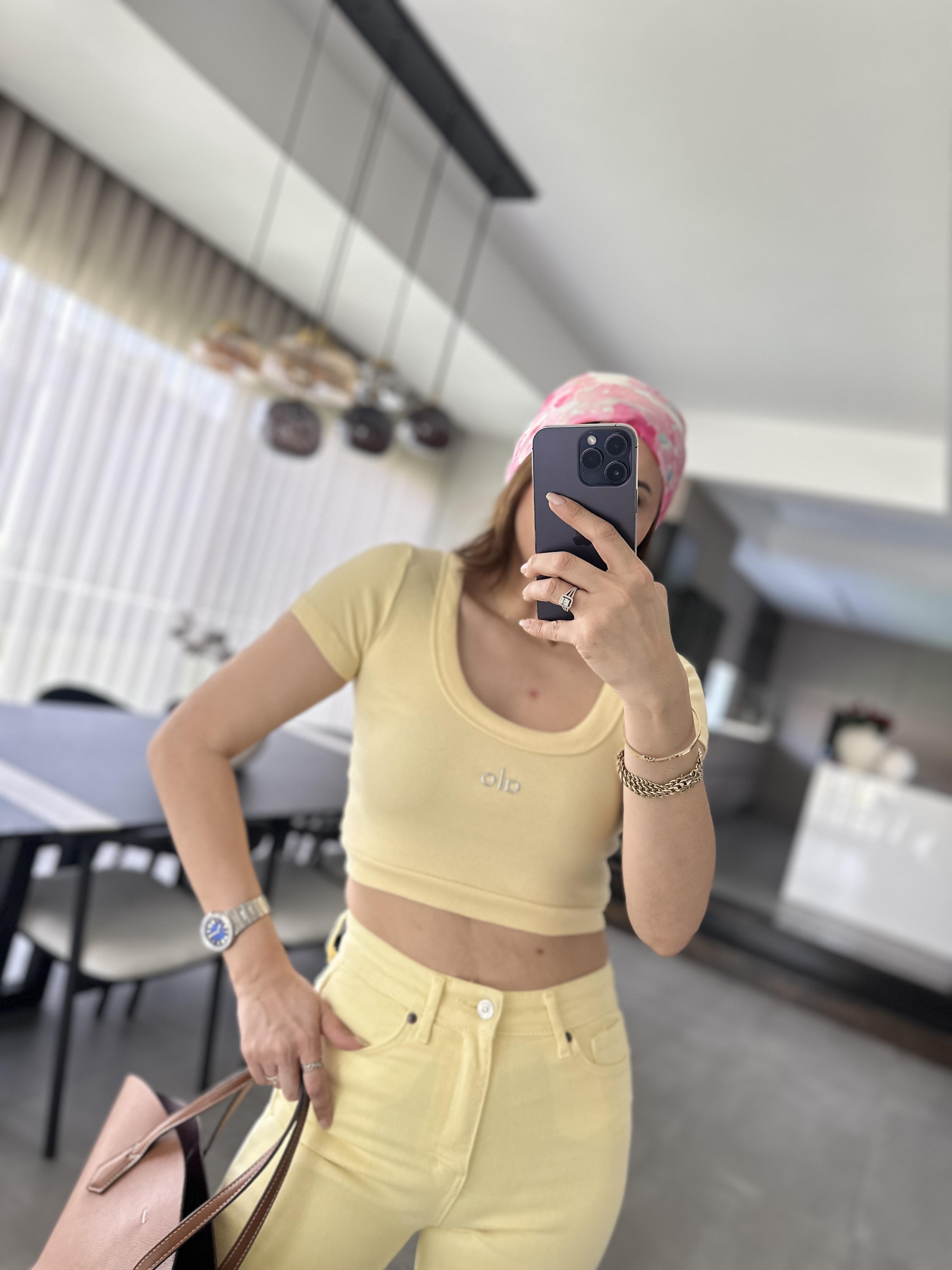 Sarı Fitilli Alo T-shirt