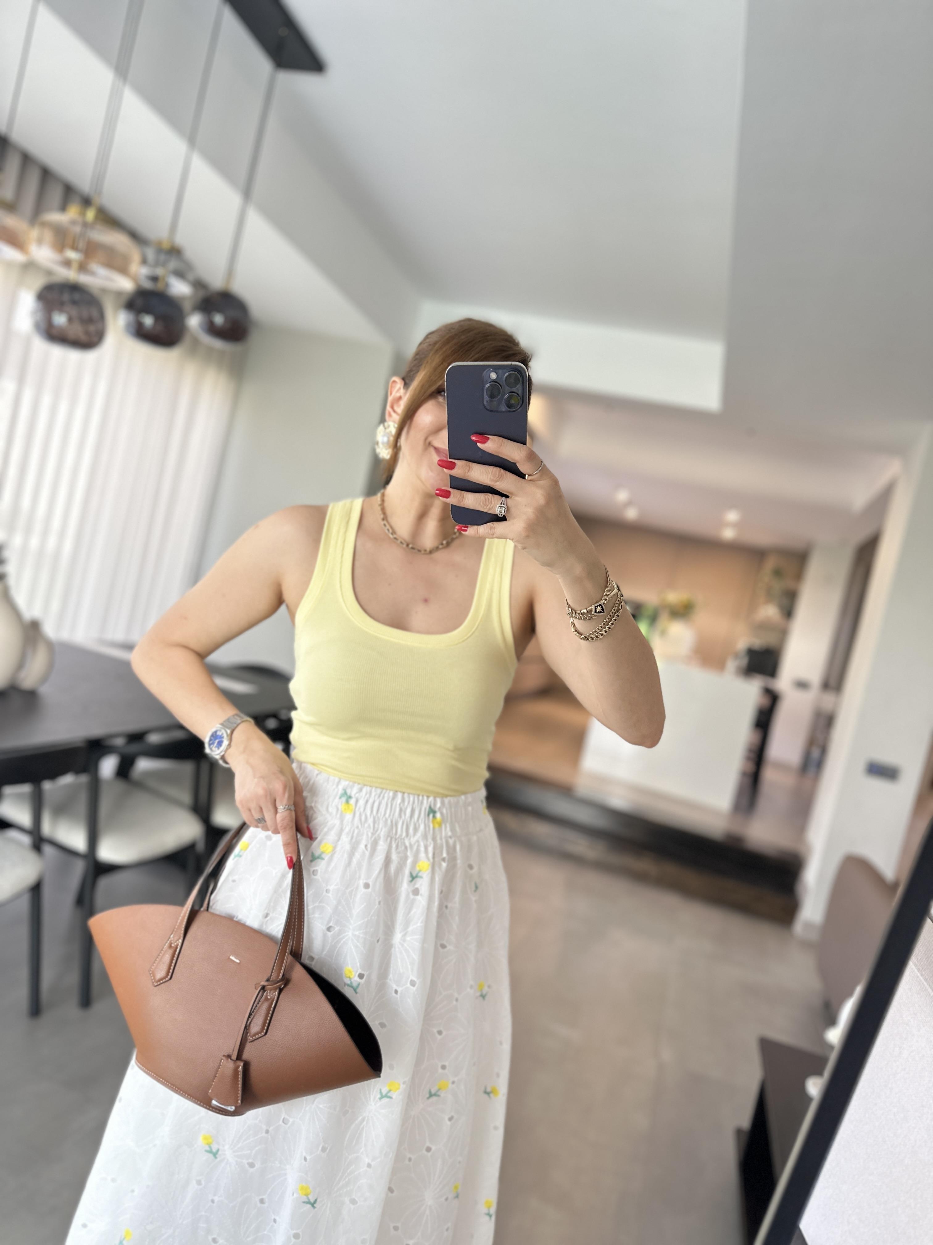 Sarı Fitilli Bisiklet Yaka Atlet