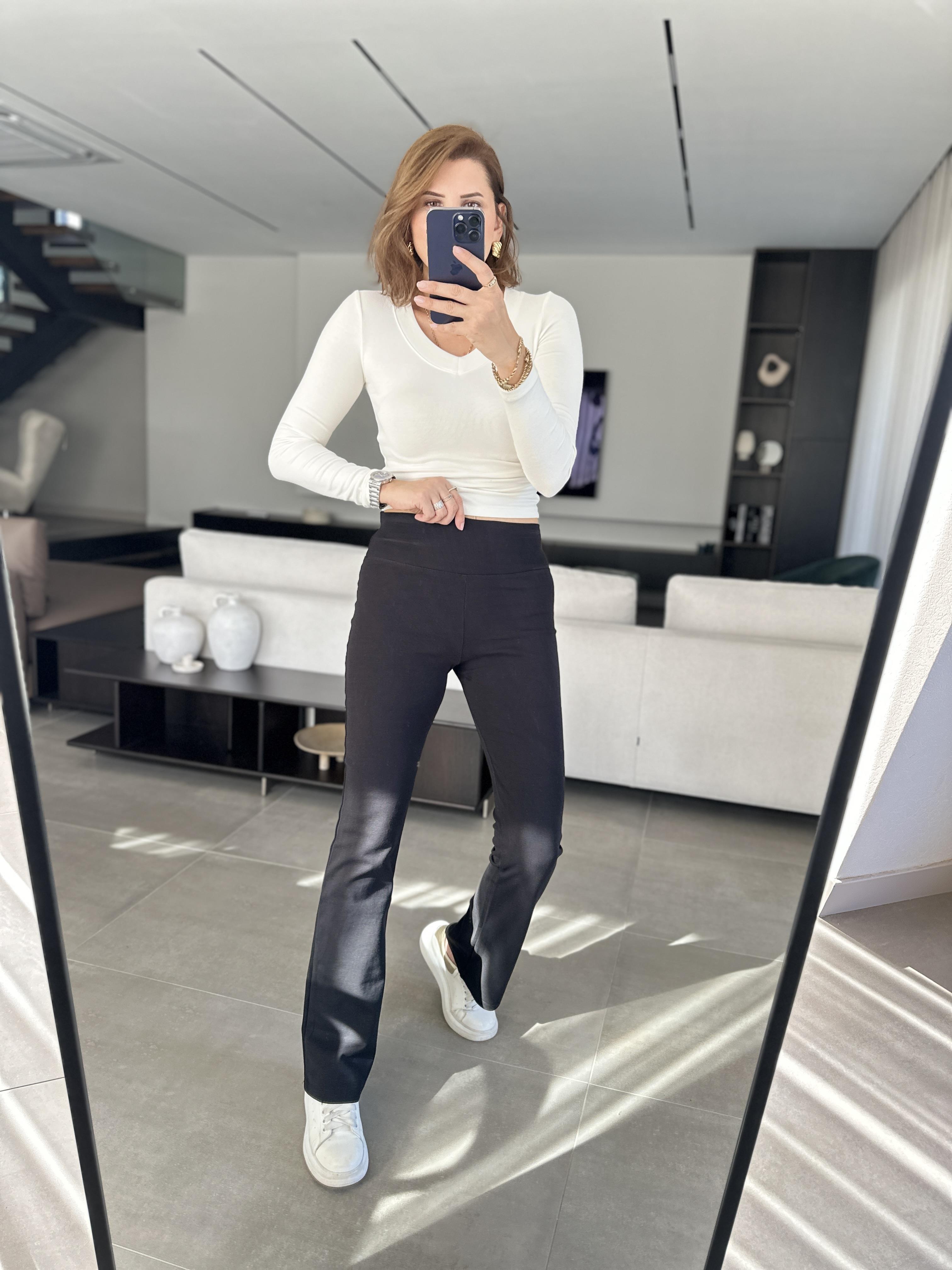 Siyah Bersh Penye Tayt