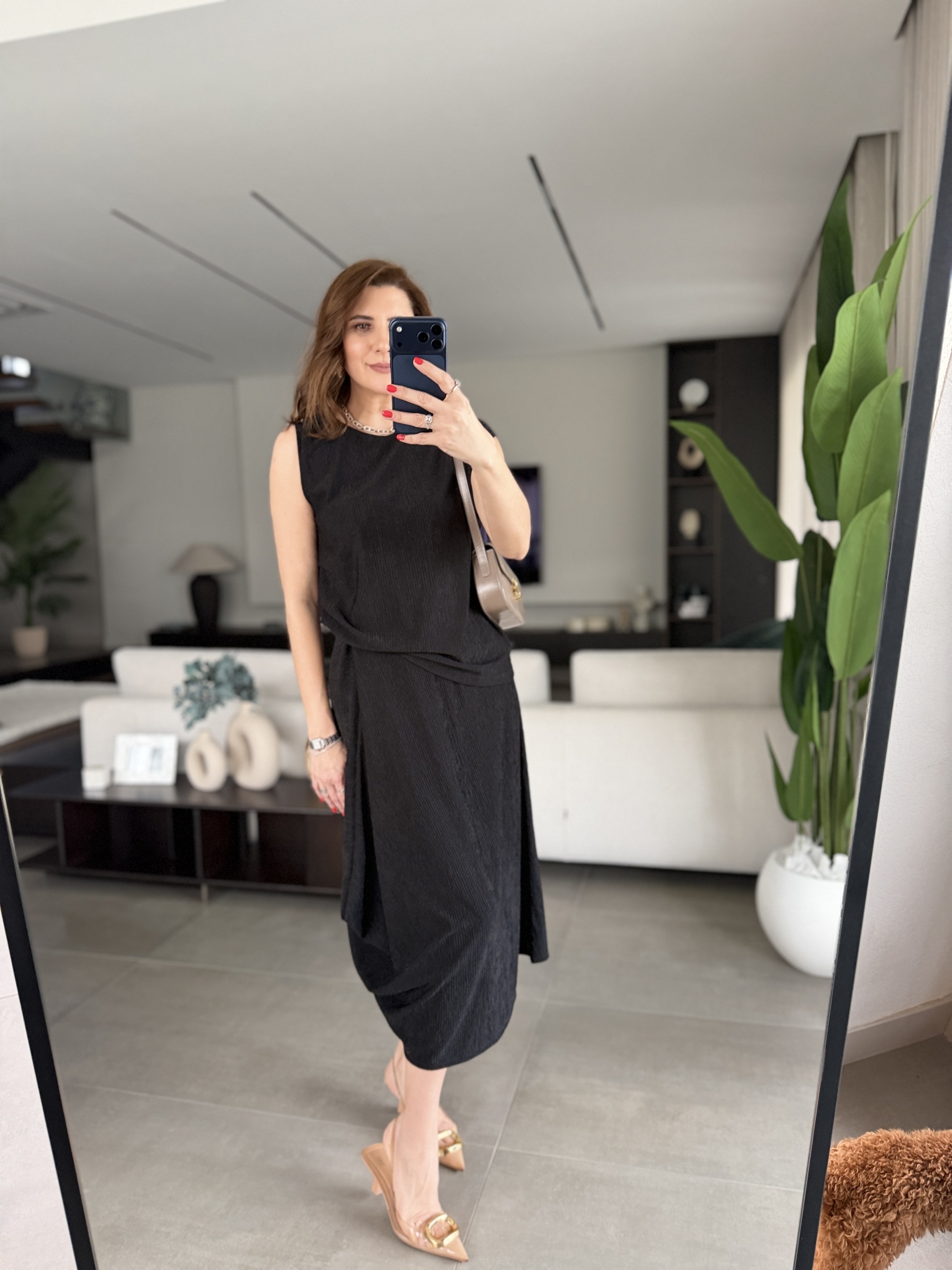 Siyah Buzzy Fitilli Yumoş Etek Takım