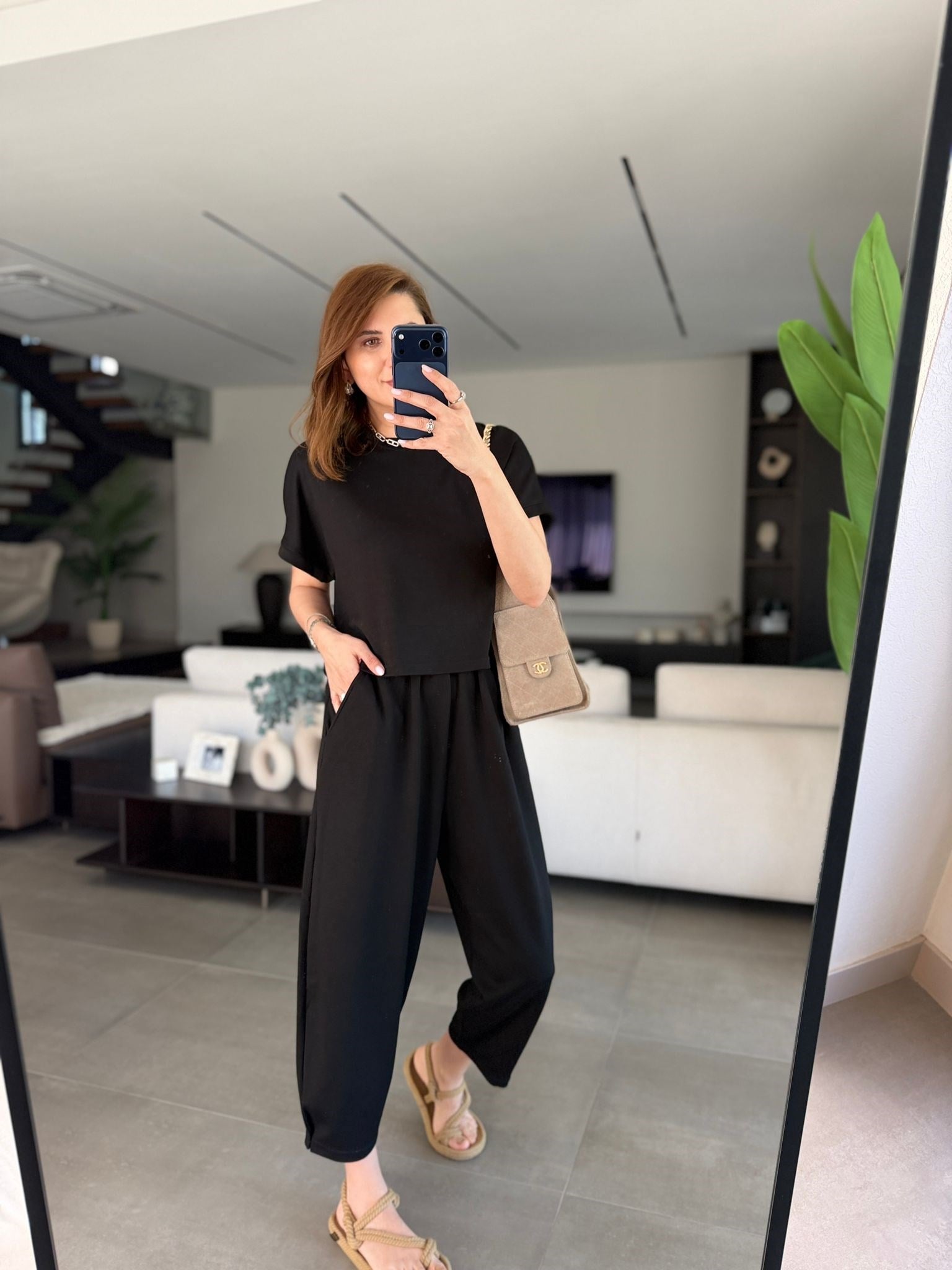 Siyah Şalvar Takım