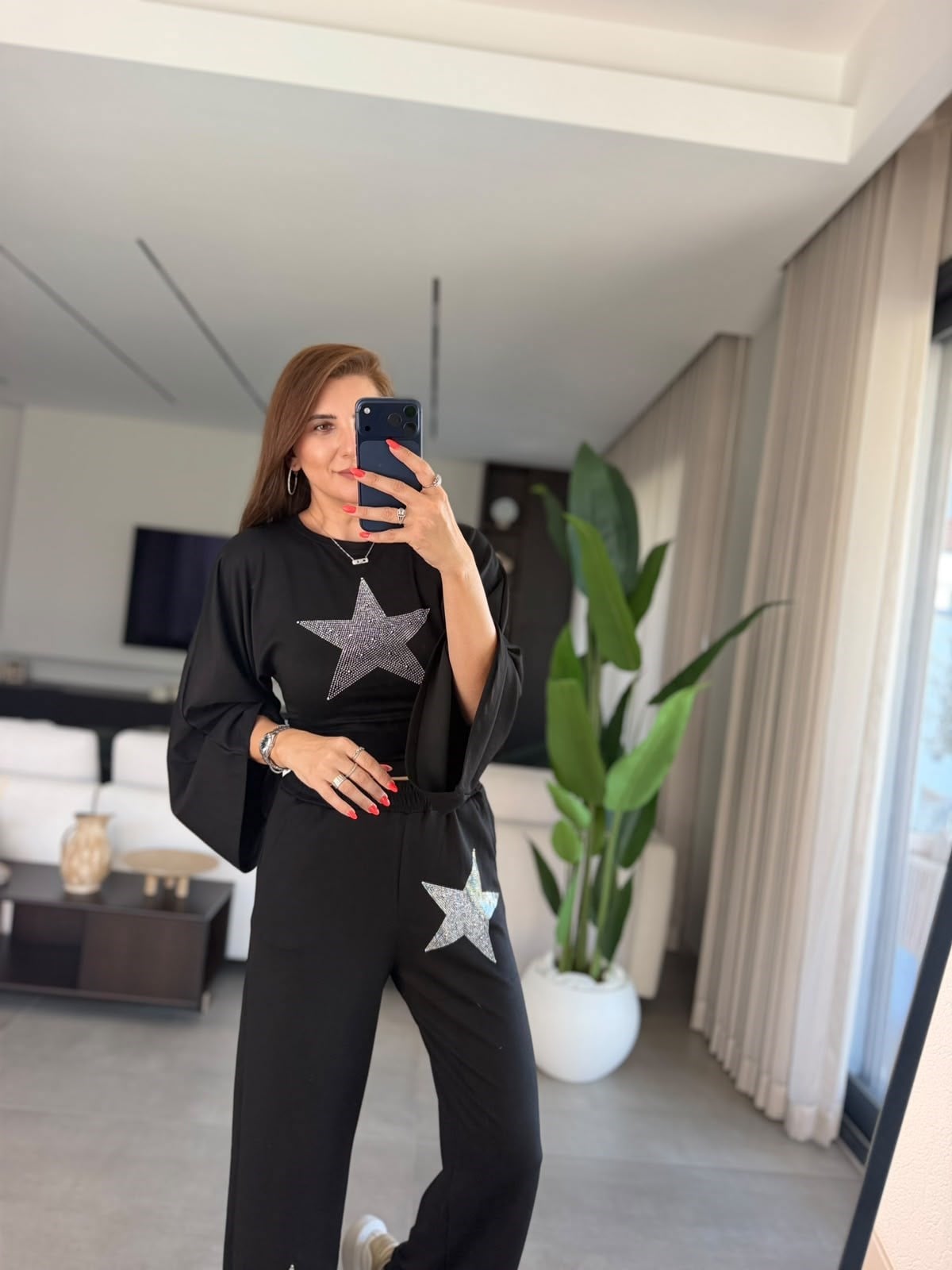 Siyah Starlite Yıldız Takım