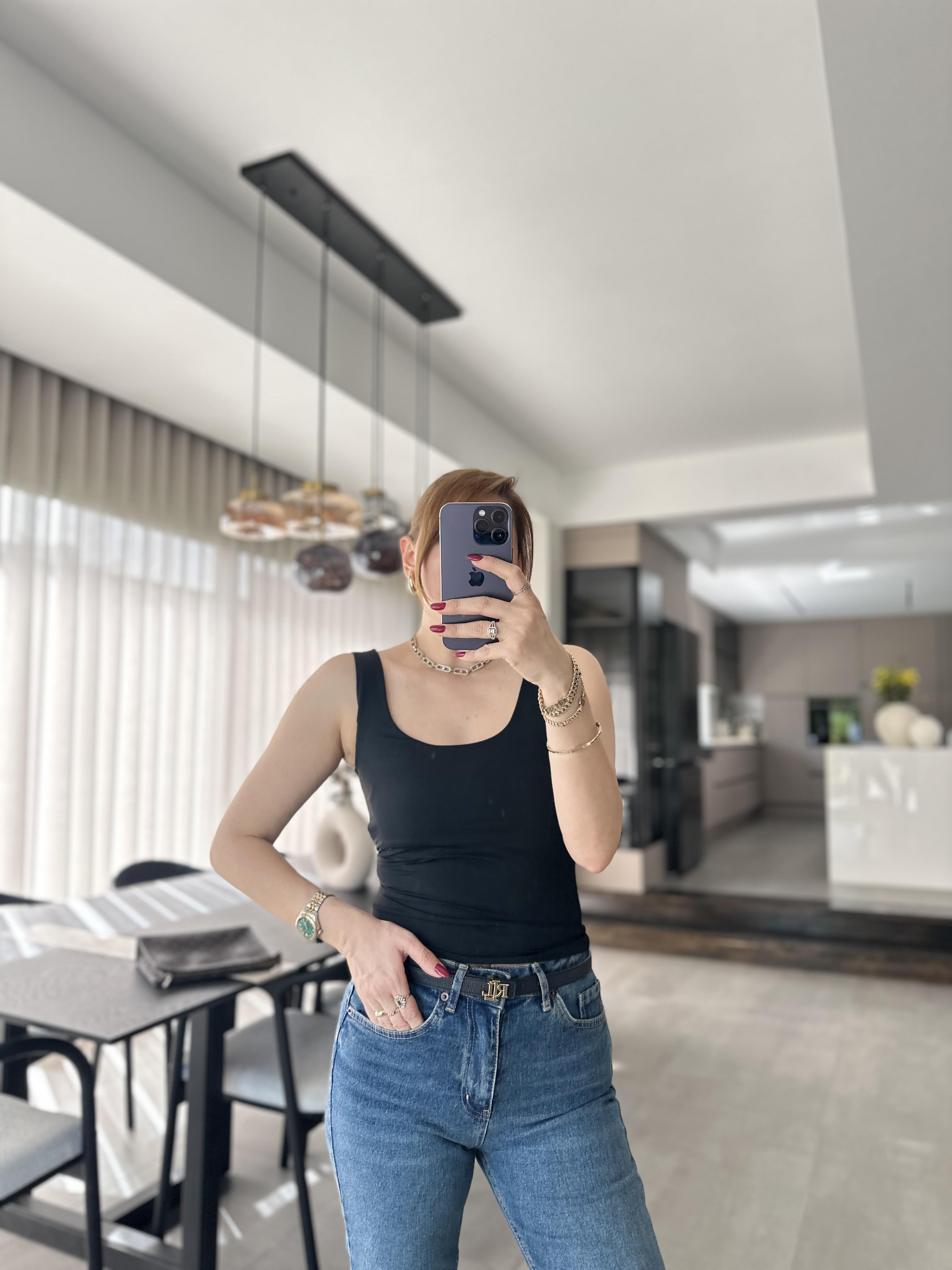 Siyah Venlo Kalın Askılı Atlet