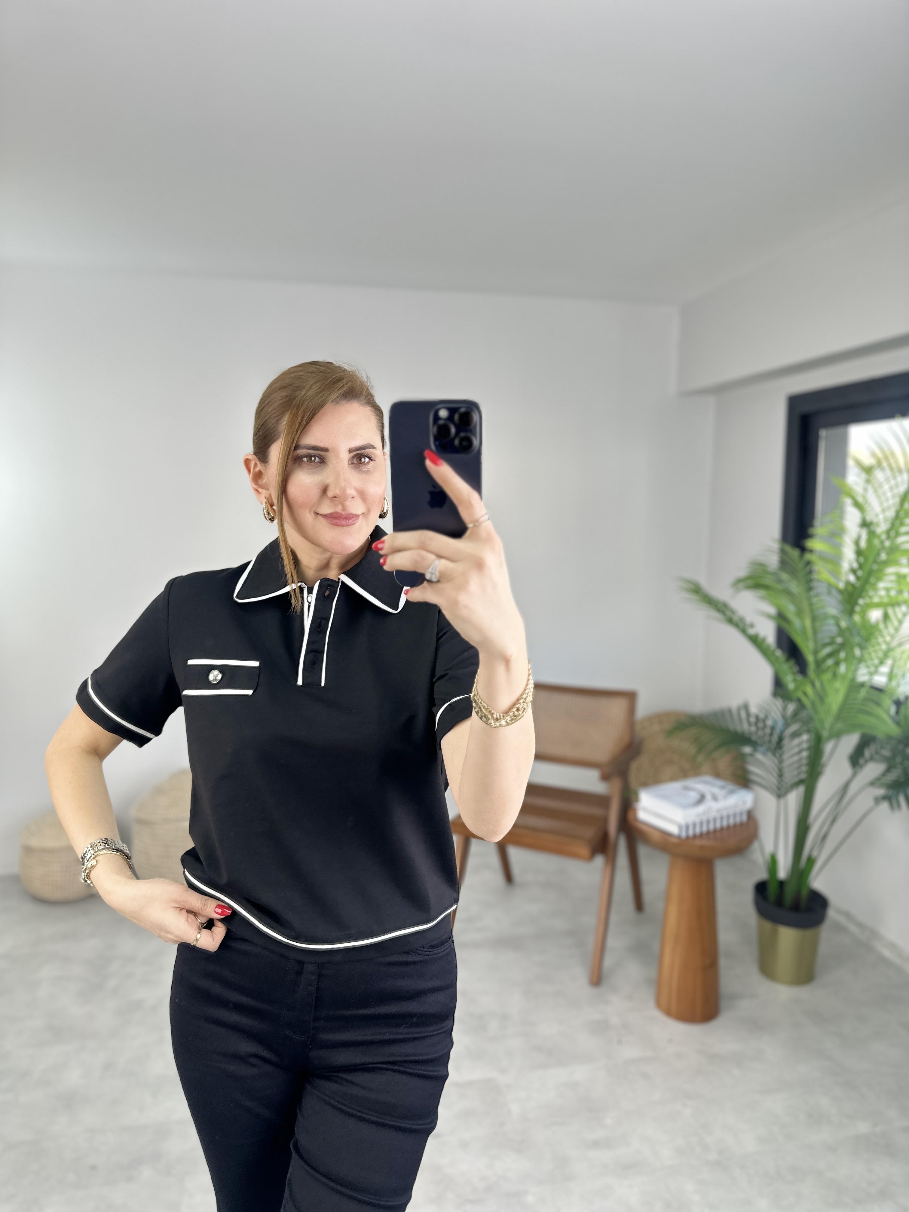 Siyah Vereno T-shirt