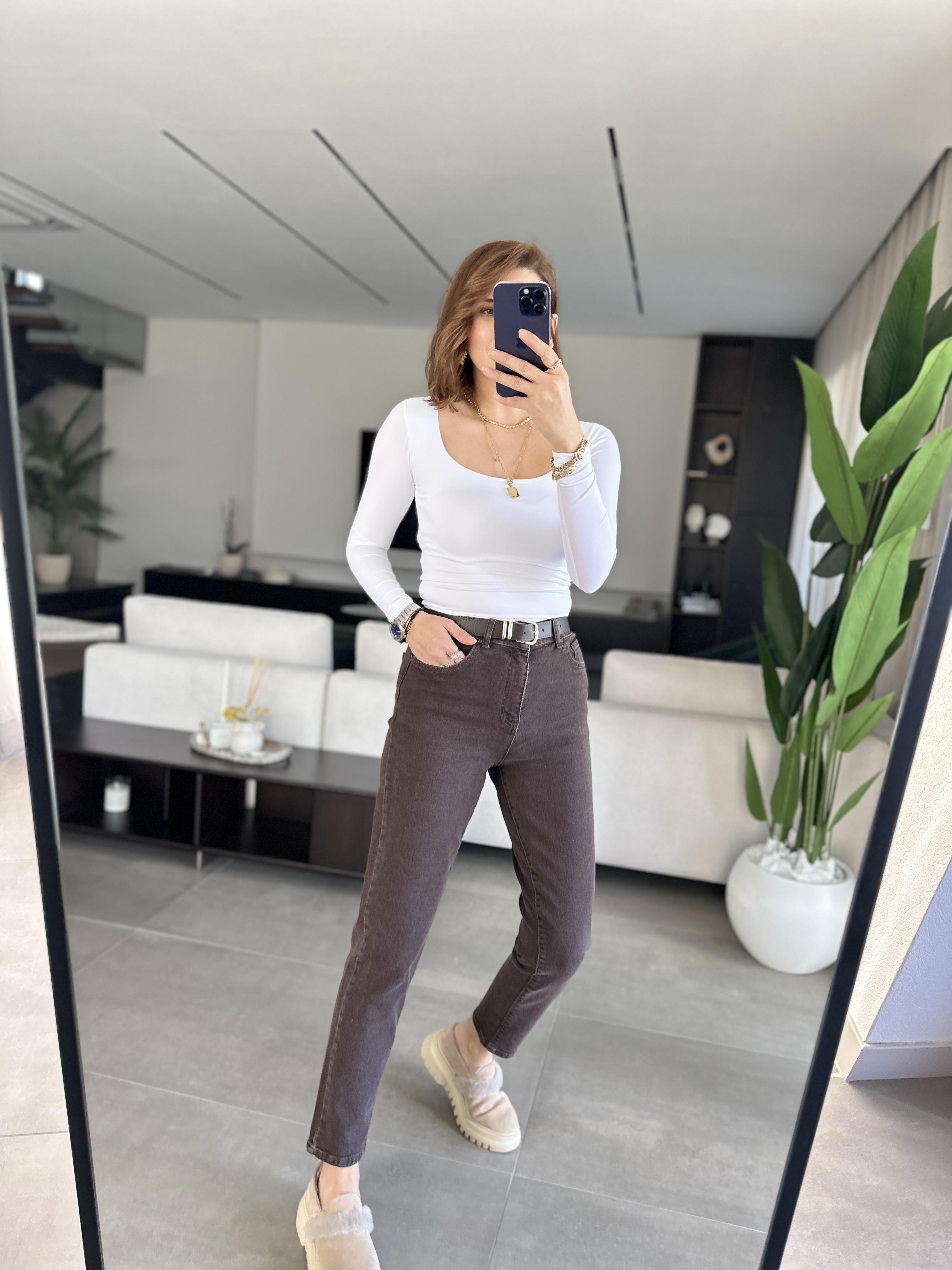 Slim Fit Kemerli Jean