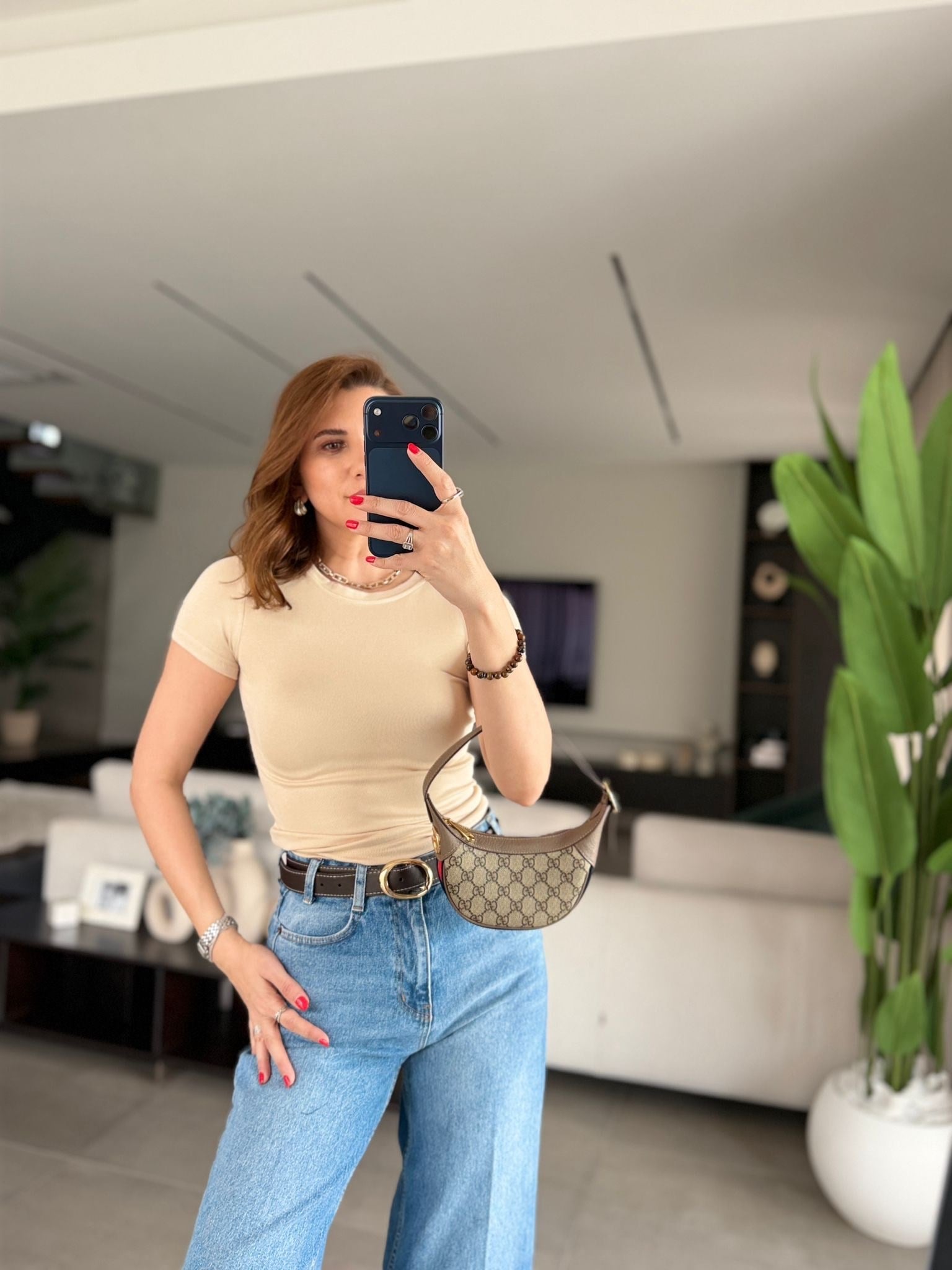 Taş Pera Bisiklet Yaka T-shirt