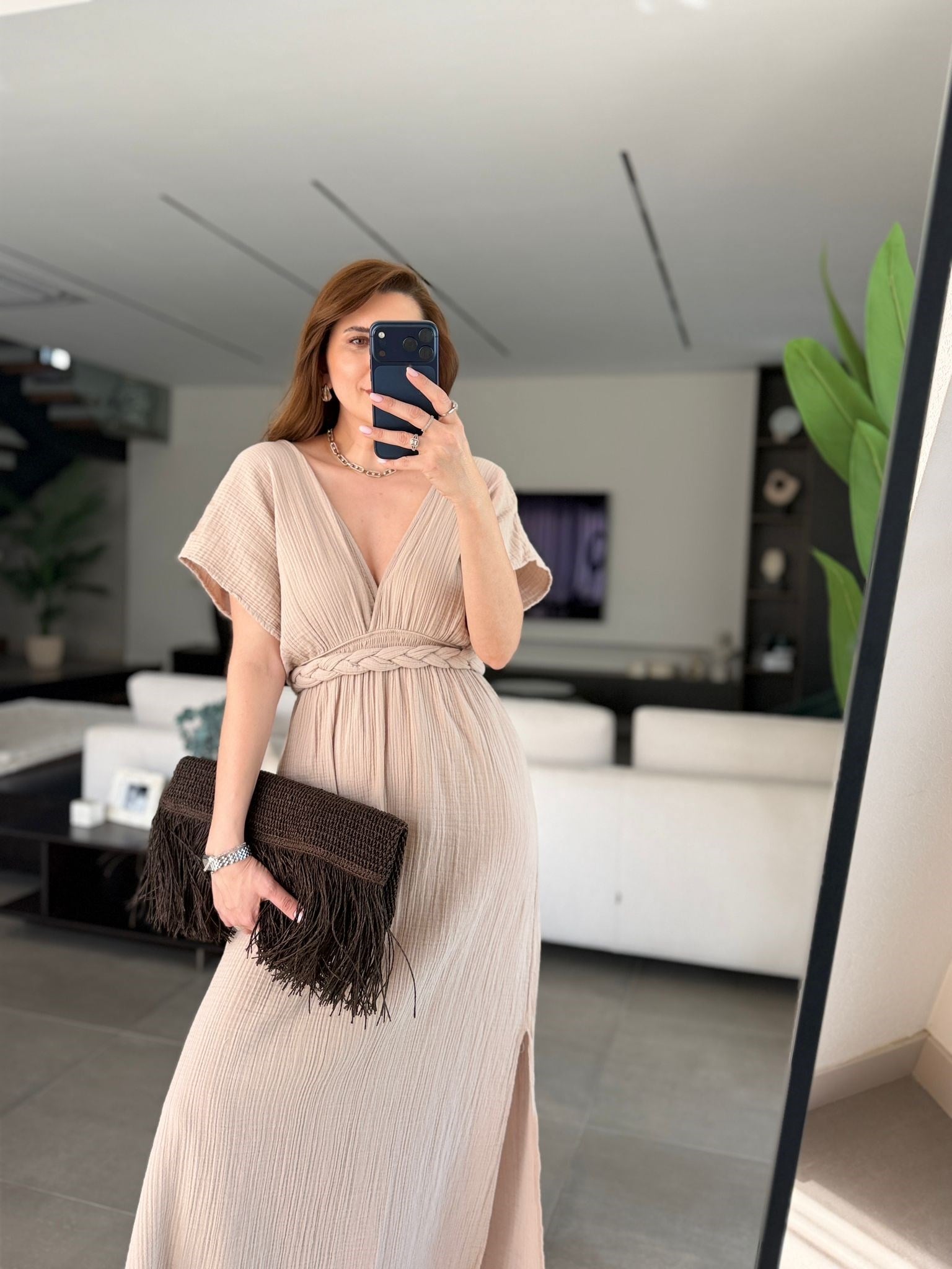 Taş Tanıa Müslin Elbise