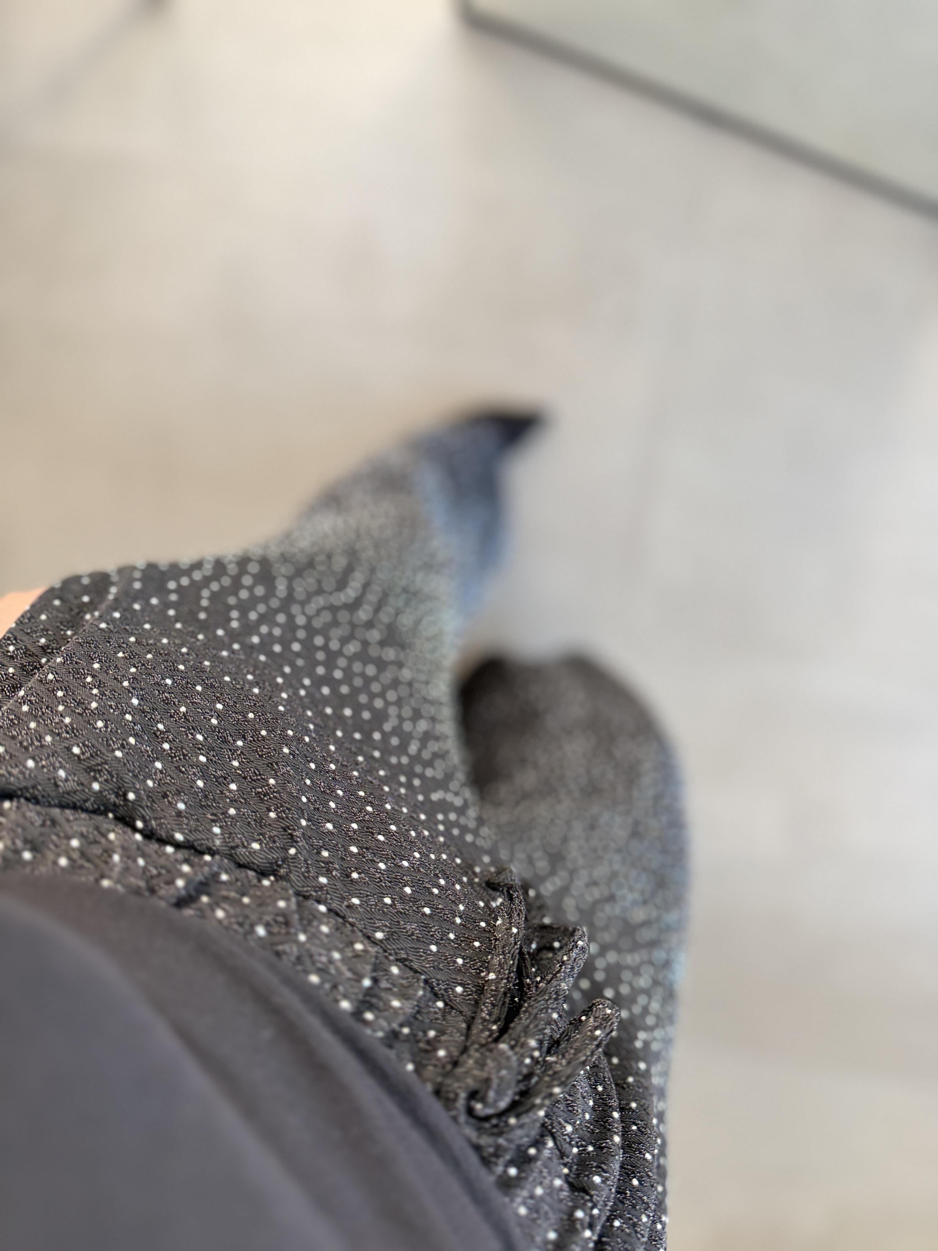 Taşlı Bel Lastikli Bol Paça Pantolon