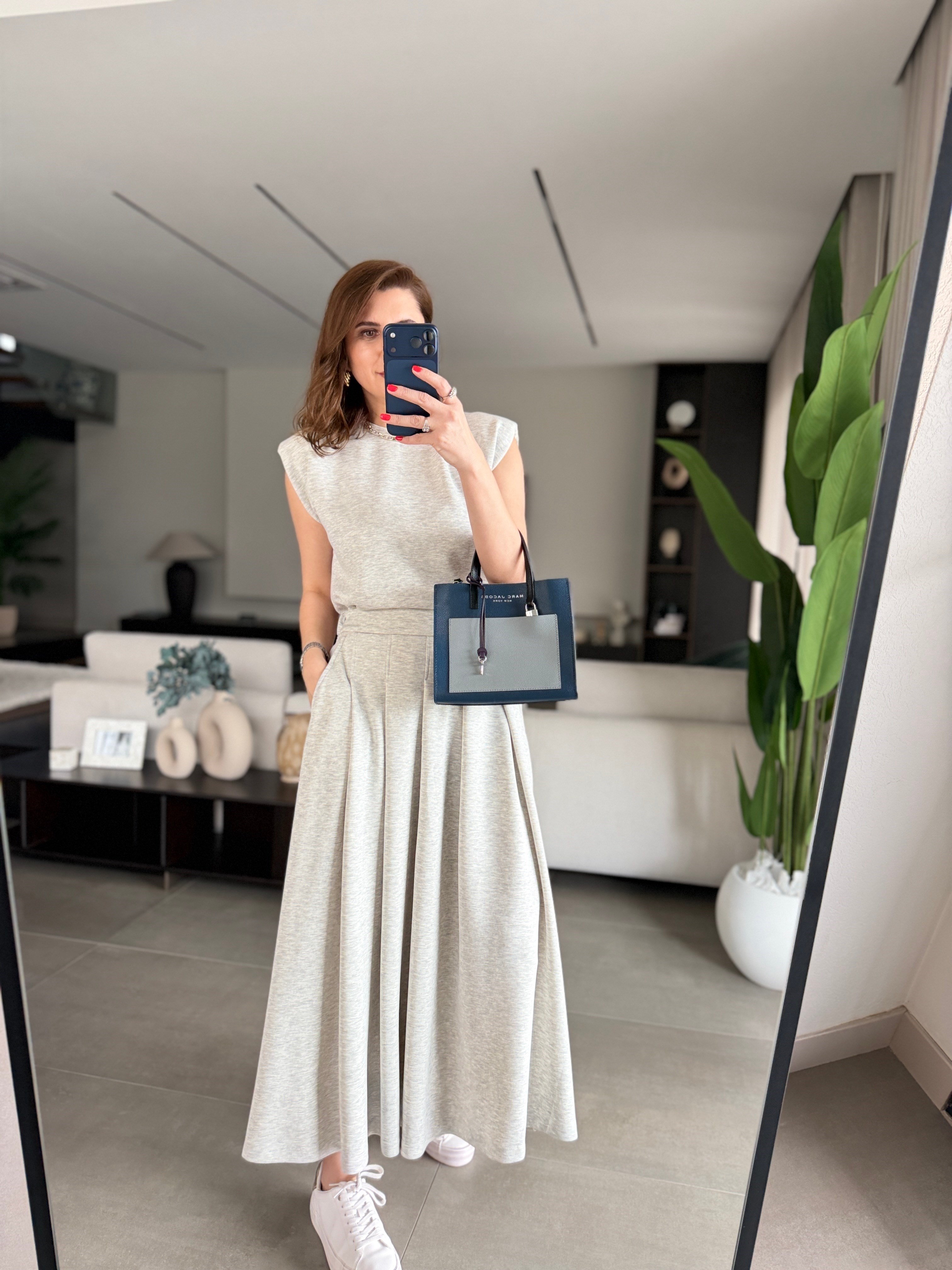 Vatkalı Bluz Etek Takım