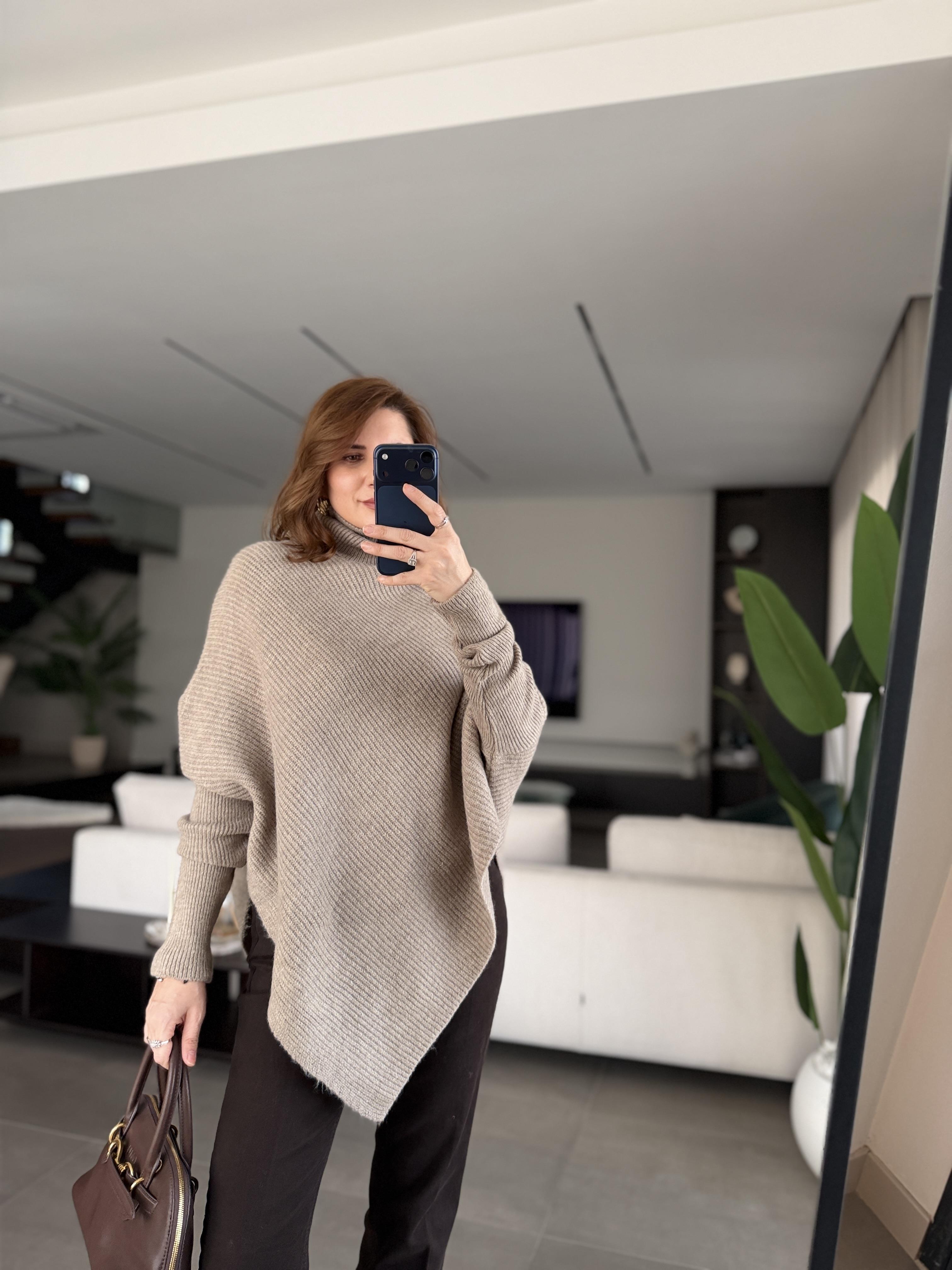 Vizon Balıkçı Yaka Triko Kazak