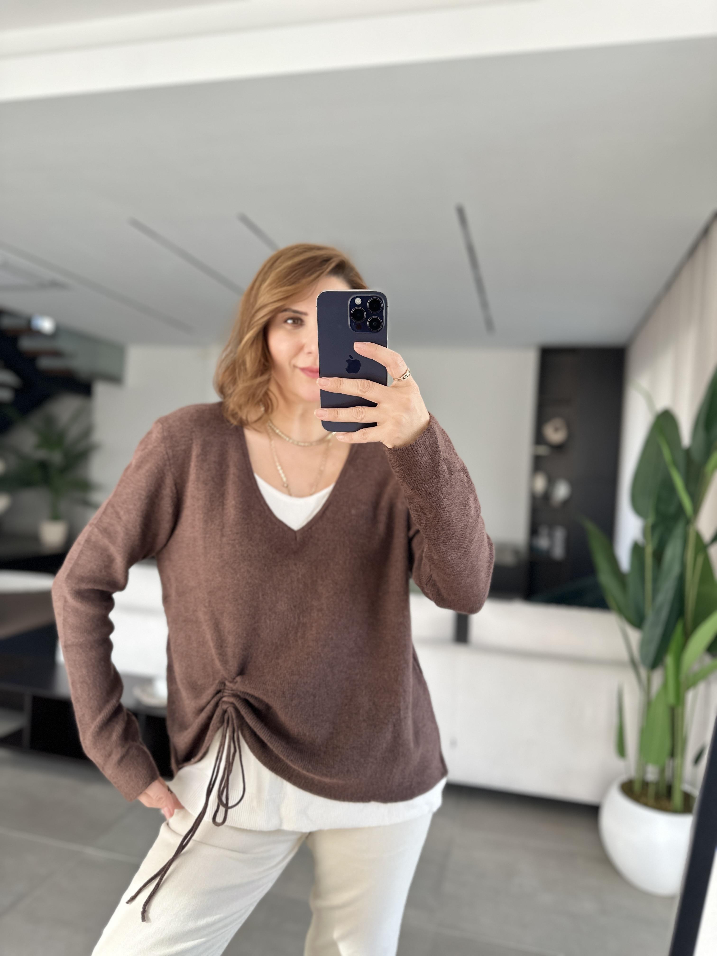 Yandan Büzgülü Kazak