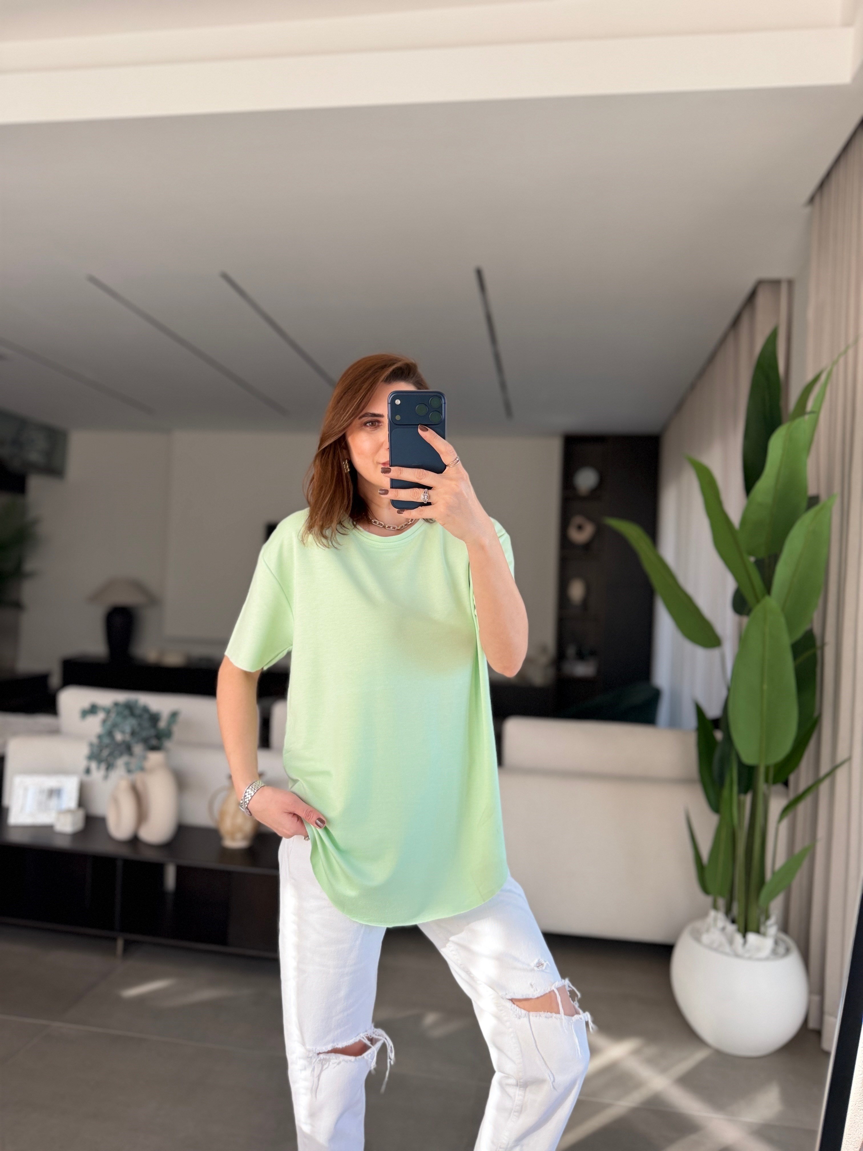 Yeşil Versa Basic T-shirt