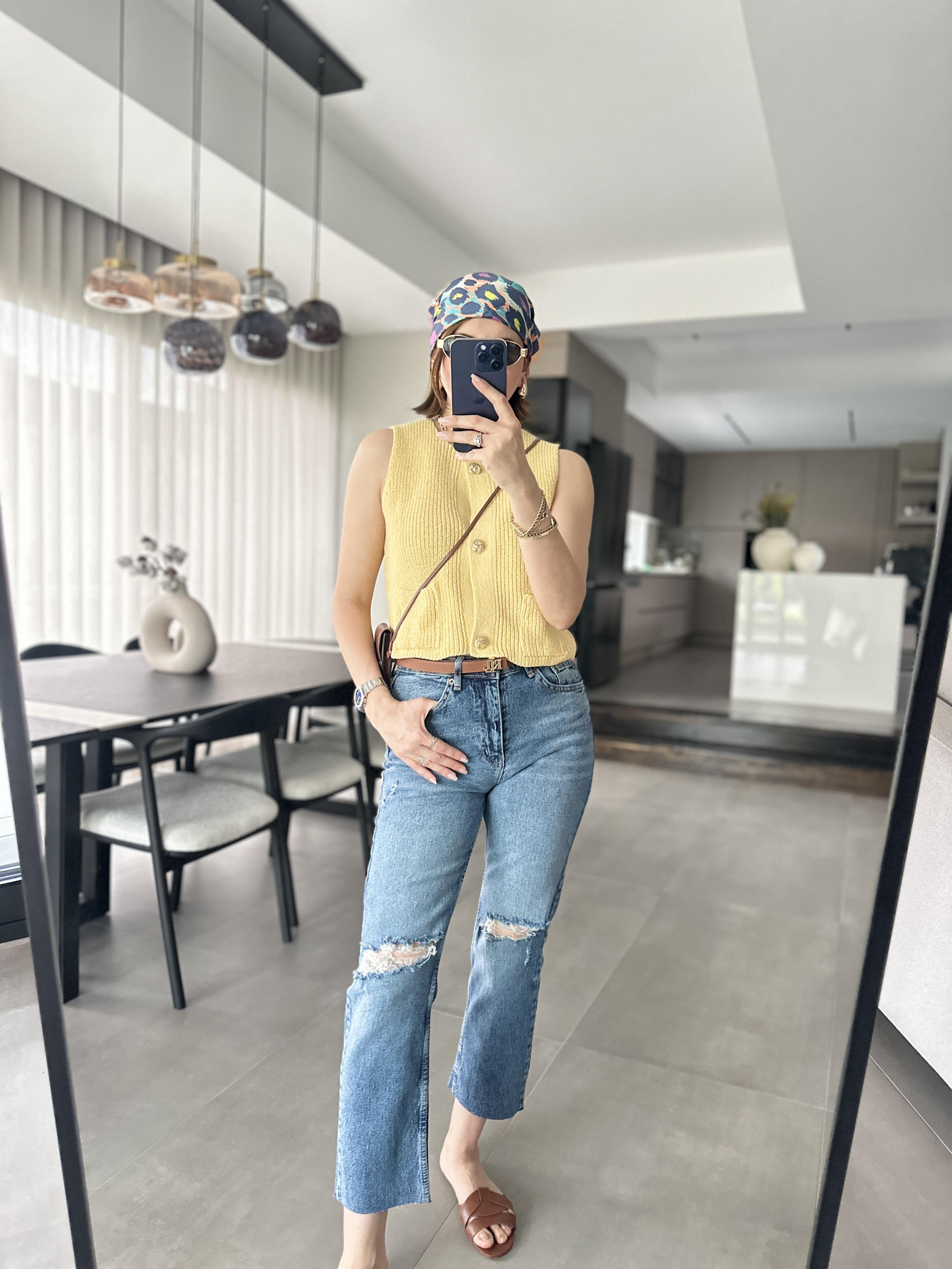 Yırtıklı Boyfit Jean