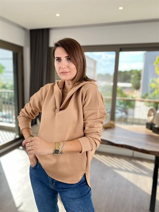 SCUBA KUMAŞ KAPŞONLU SWEAT