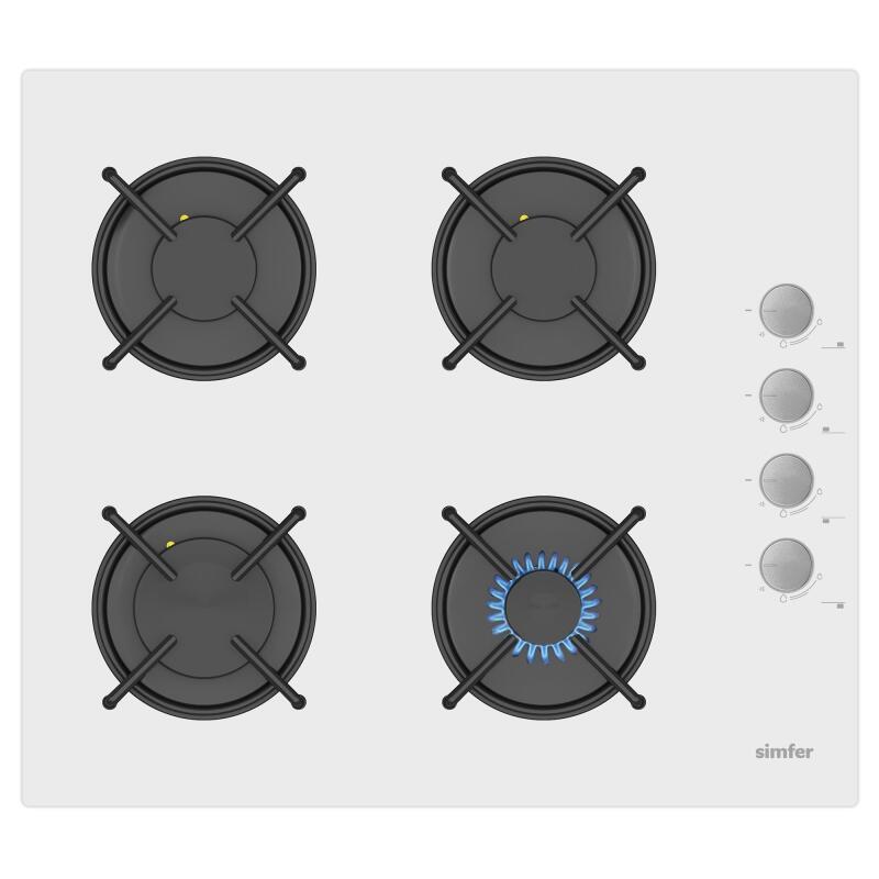 SİMFER Beyaz Cam Set / 9 Fonksiyon /  Turbo / Dijital