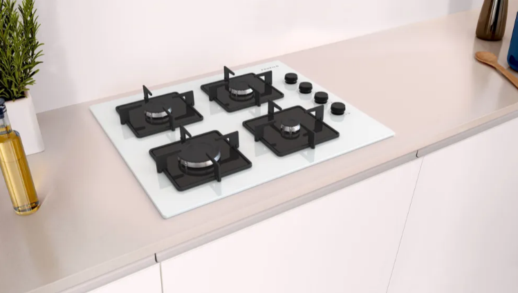 Profilo OE36K2P10D Beyaz 60 Cm Ankastre Cam Ocak