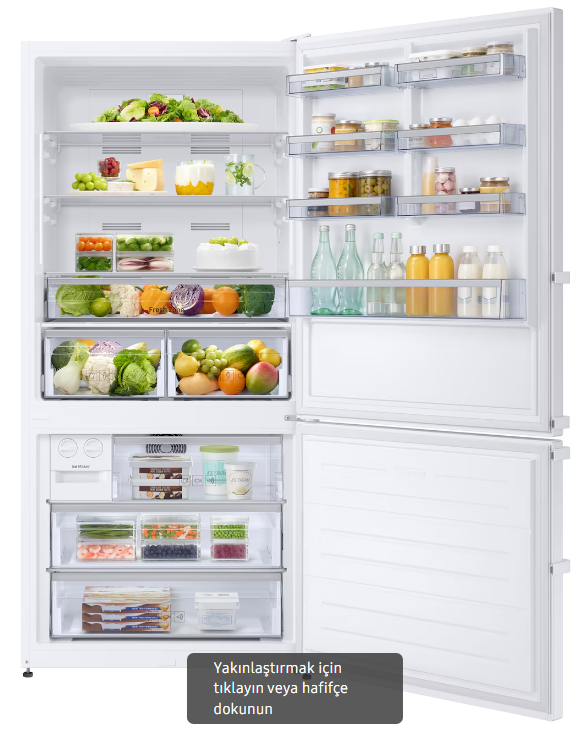 Samsung RB58DS75ESA/TR Alttan Donduruculu Buzdolabı 580L Gri