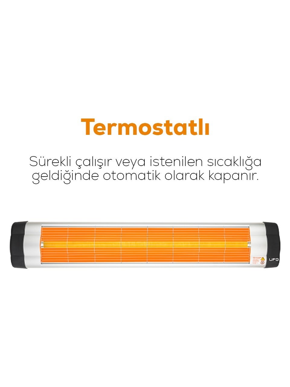 UFO Star 2900 W Duvar Tipi Isıtıcı - Termostatlı
