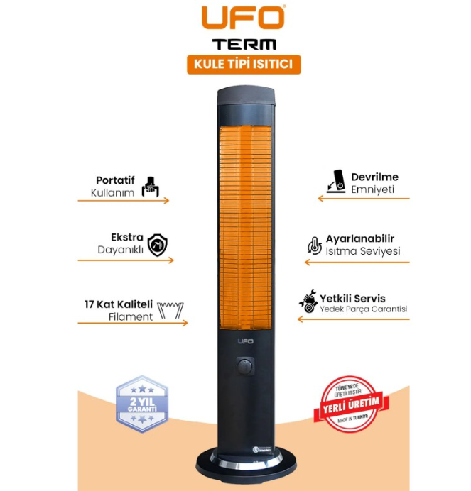 UFO Term 2300W Kule Tipi Isıtıcı