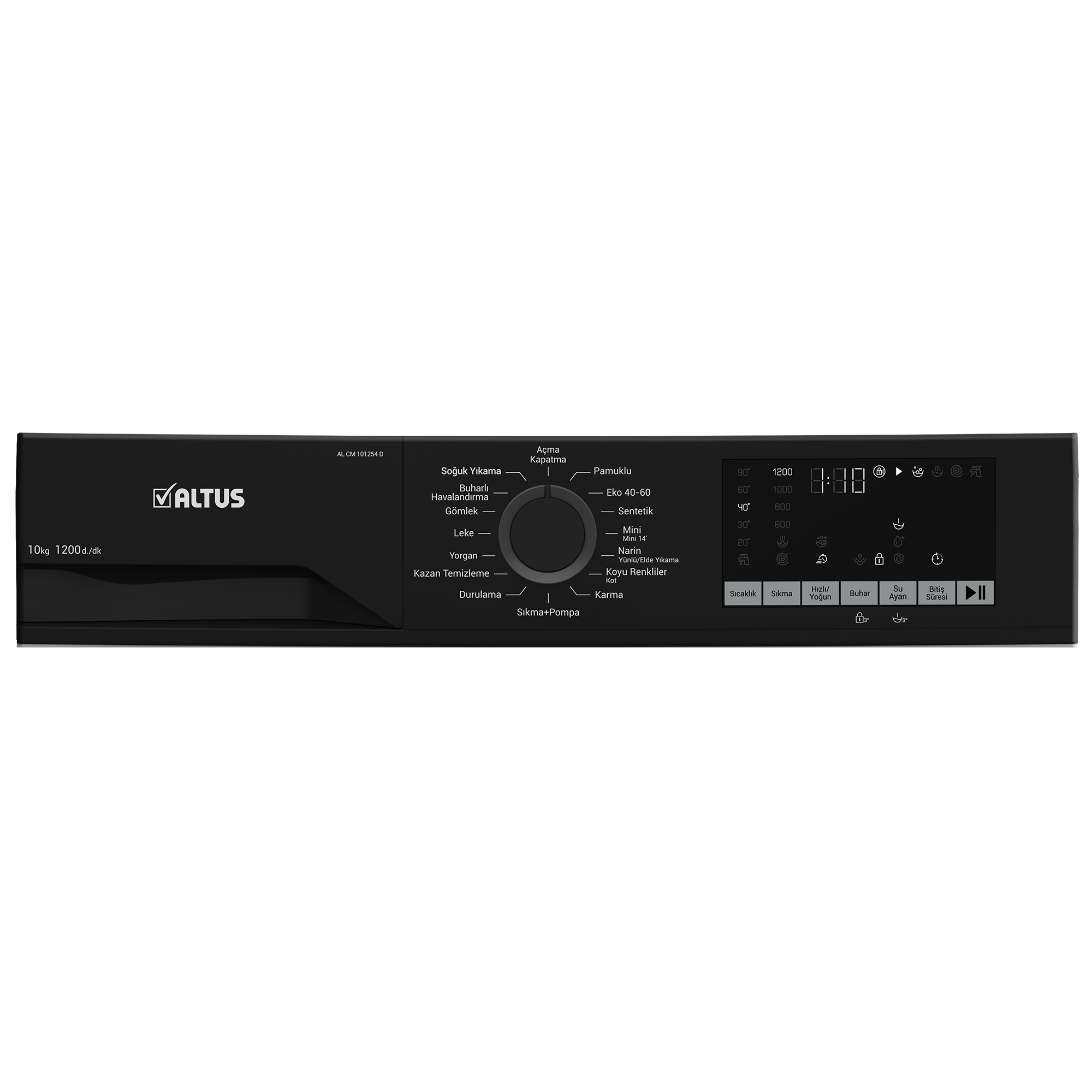 ALTUS AL 101254 D 1200 Devir 10KG Çamaşır Makinesi